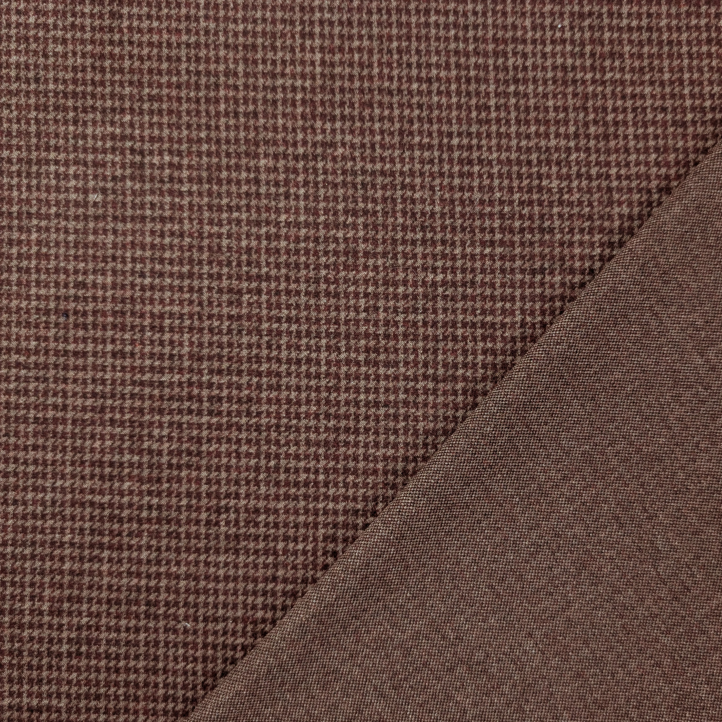 Punto Milano Mini Pied de Poule Bordeaux Image