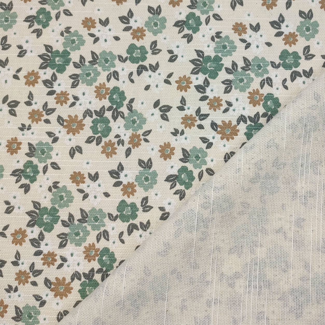 tessuto-in-misto-cotone-fantasia-floreale-verde-e-beige