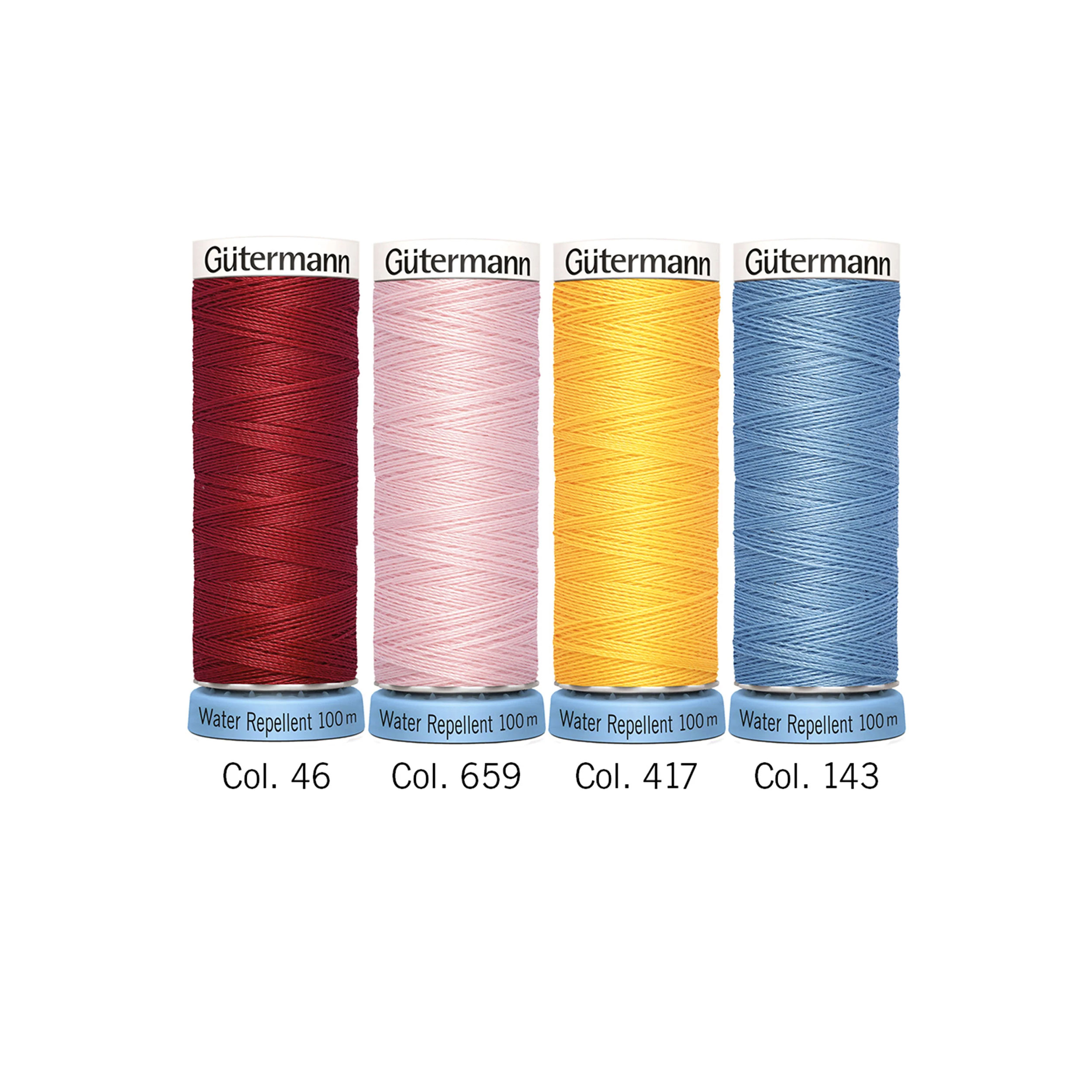 Gutermann Set 4 Bobine Filo Cucitutto Idrorepellente 100 m Image