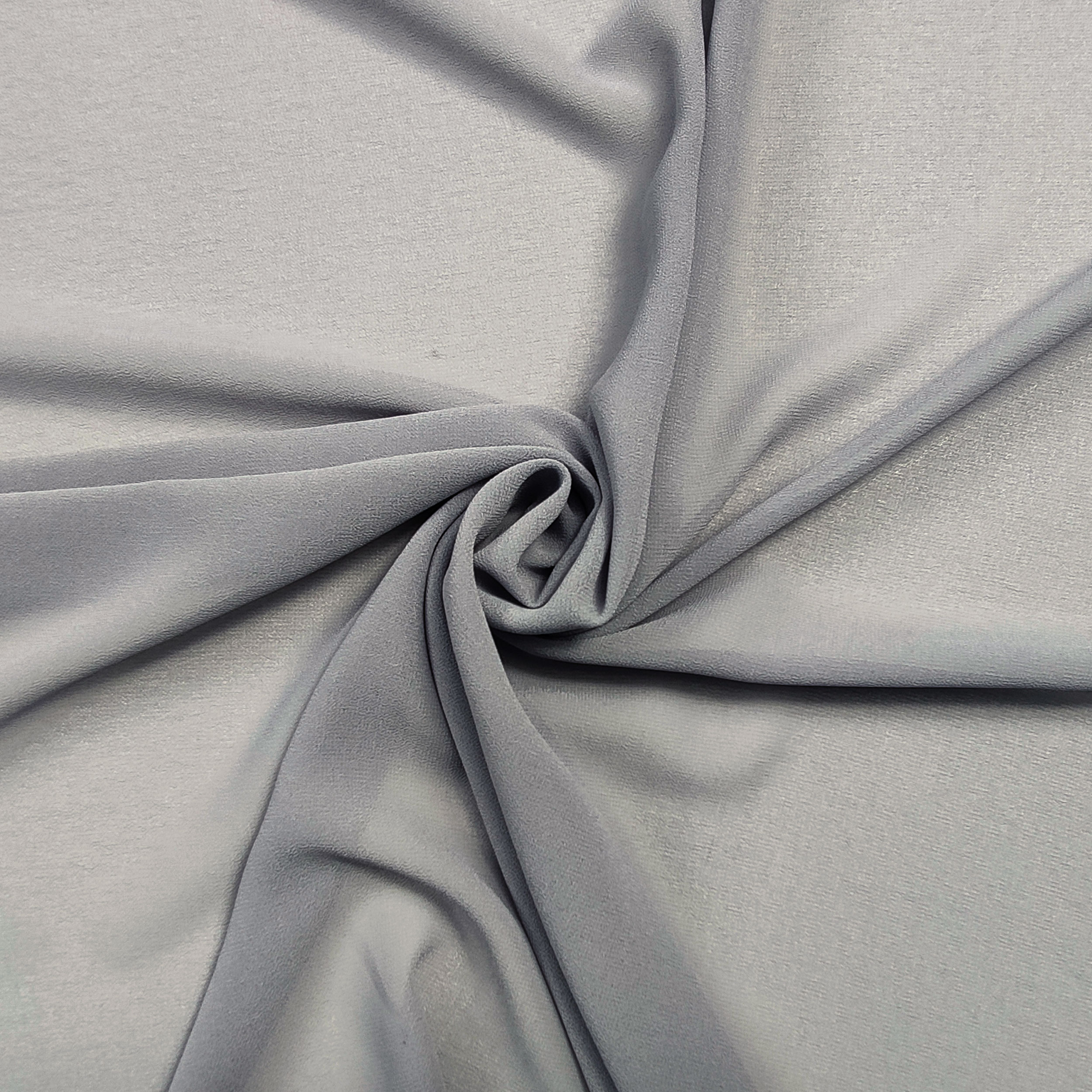 tessuto online per abbigliamento georgette grigio