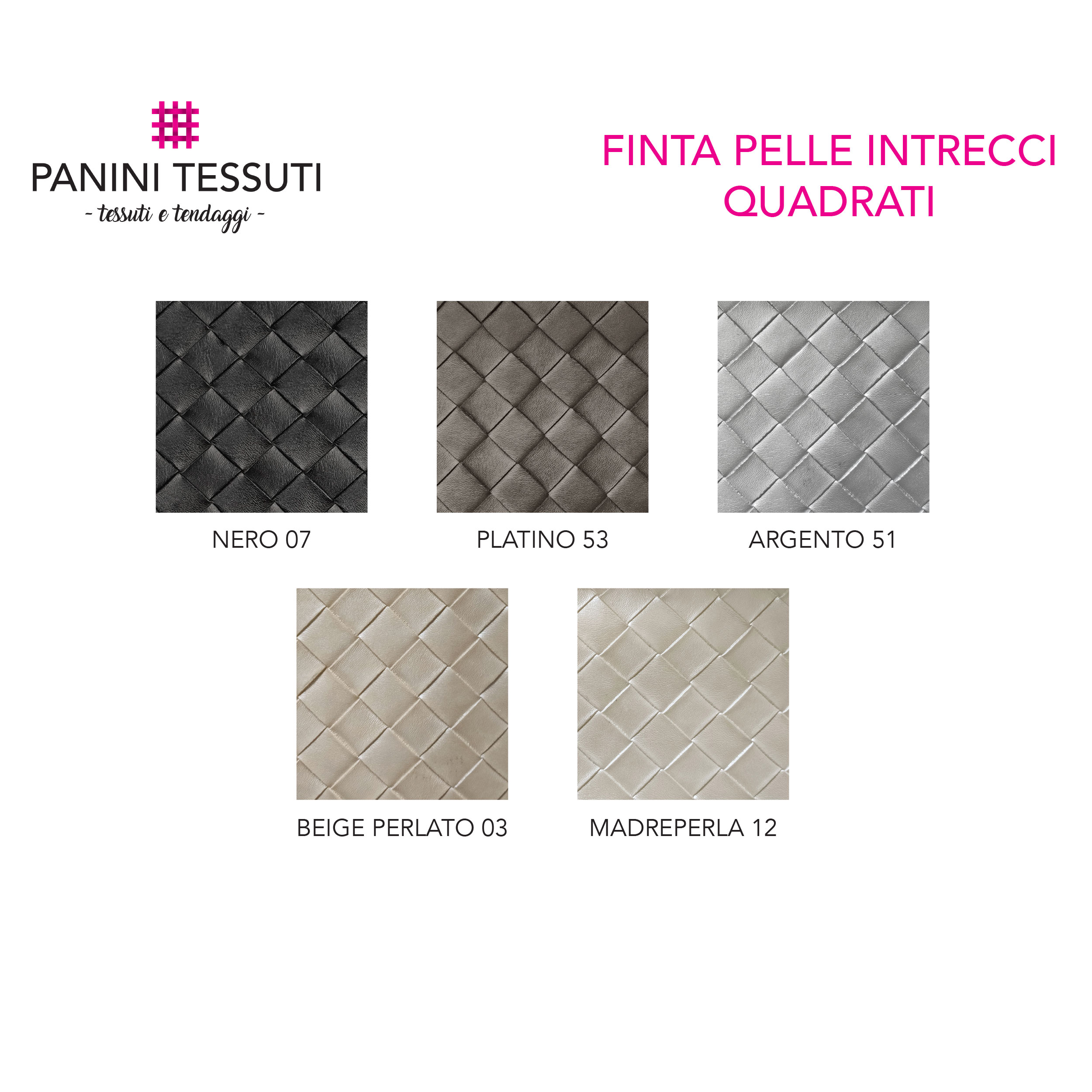 Finta Pelle Intrecci Quadrati Image
