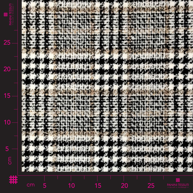 Tessuto Cappotto Fantasia Stile Burberry