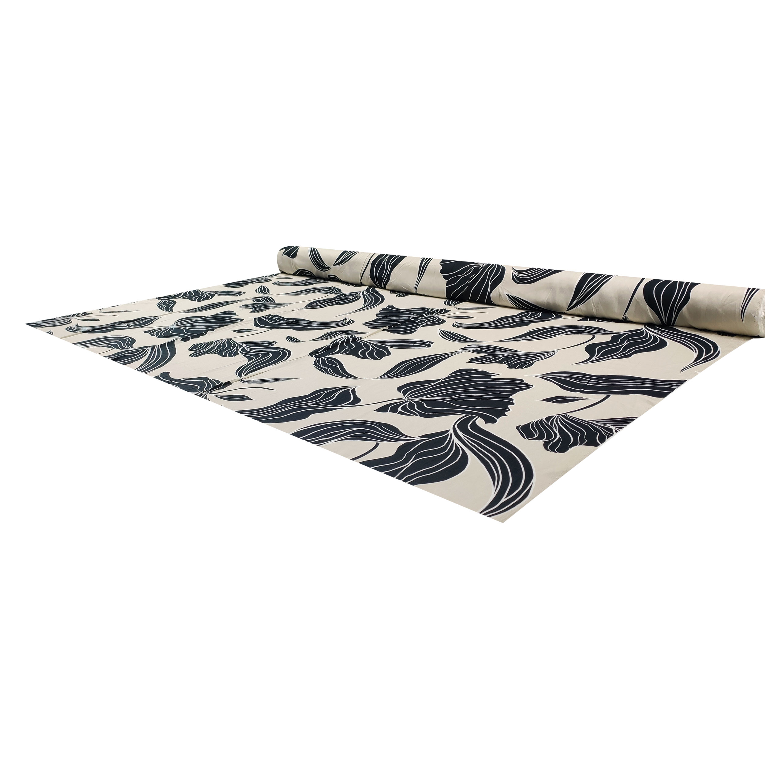 Viscosa Fantasia Floreale Sfondo Beige