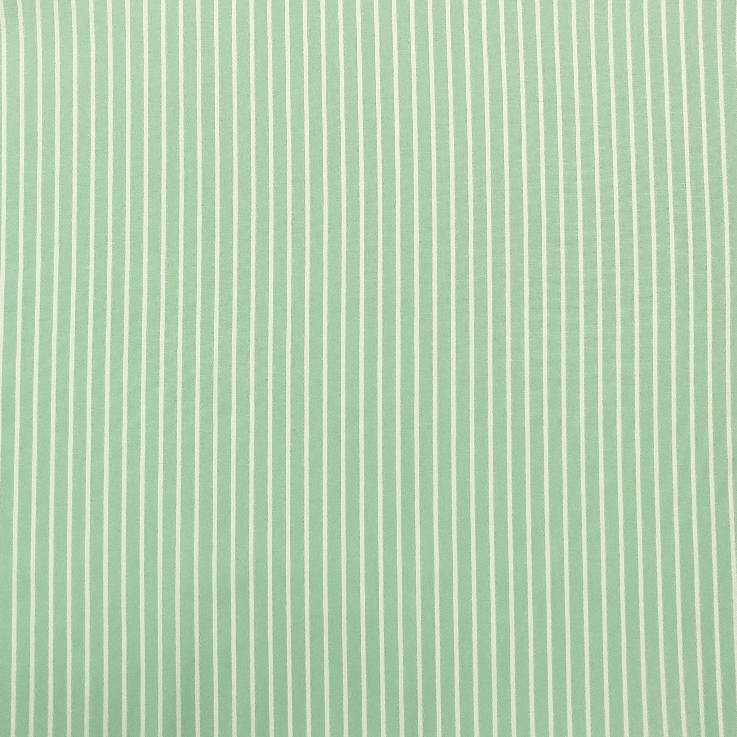 Popeline di Cotone Verde Fantasia Righe