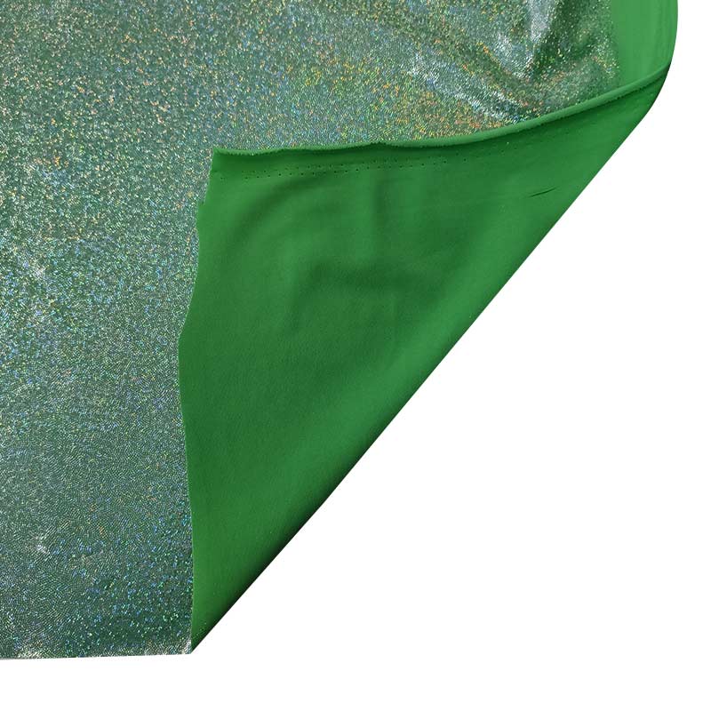 Tessuto Lycra Lurex Glitterata Verde Scuro