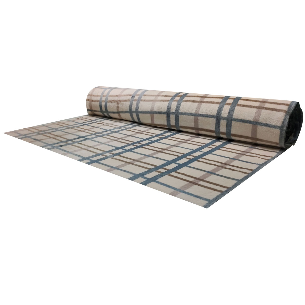 Pile Mano Cachemire Quadri Base Beige Image