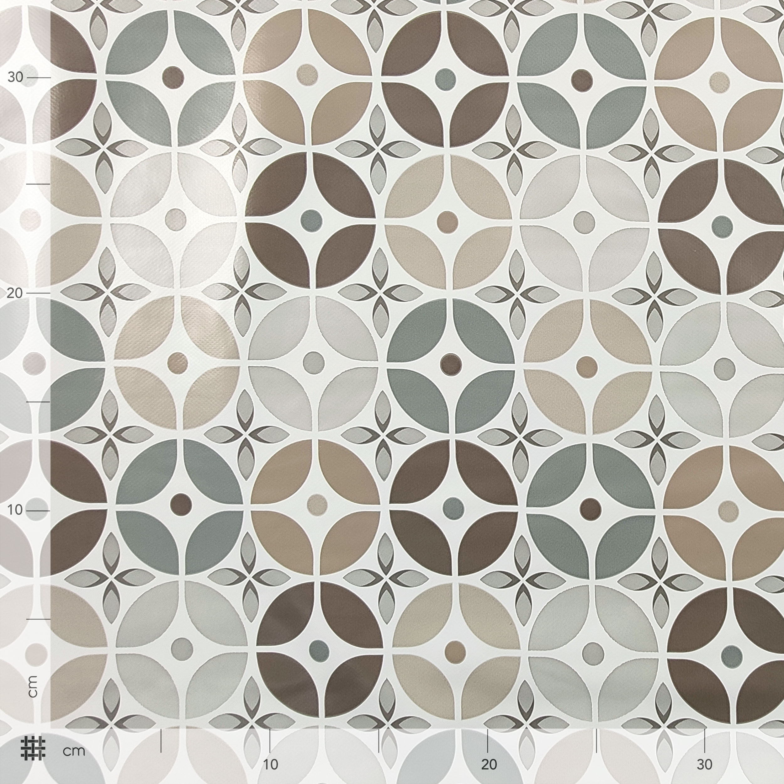 Tessuto Tovaglia Plastificata Fiori e Geometrie  Image
