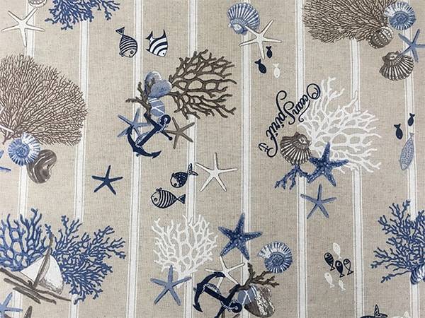 Tovaglia resinata fantasia marina shabby  4