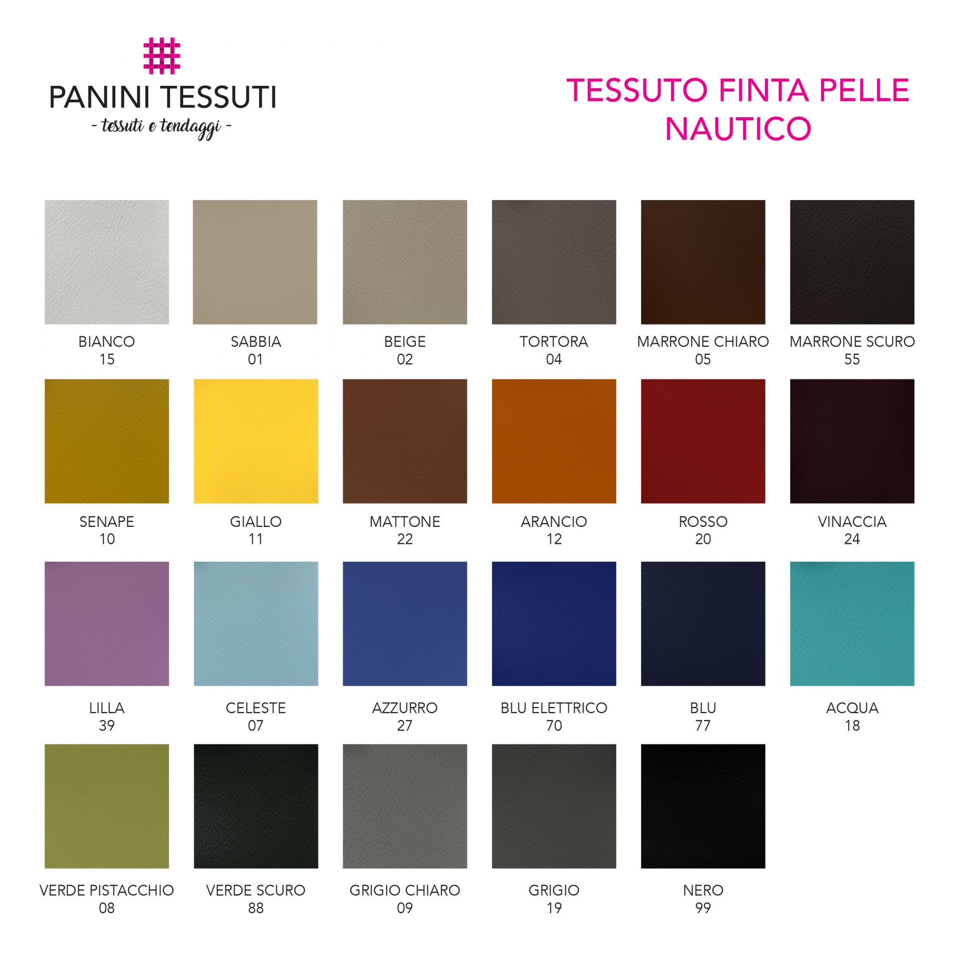 Tessuto Finta Pelle Nautico Tinta Unita Image