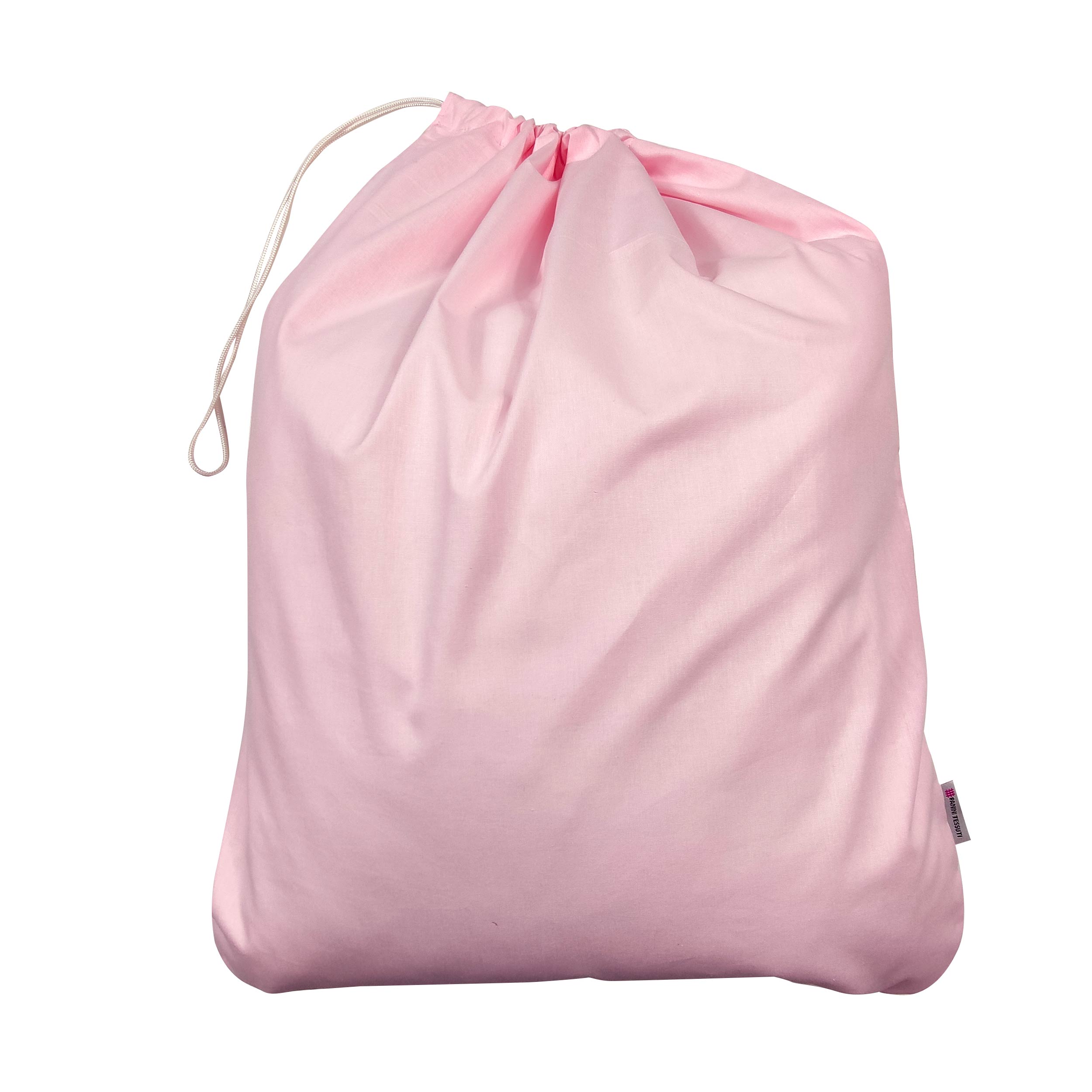 Sacchetto per l'Asilo in Tinta Unita Rosa Panini