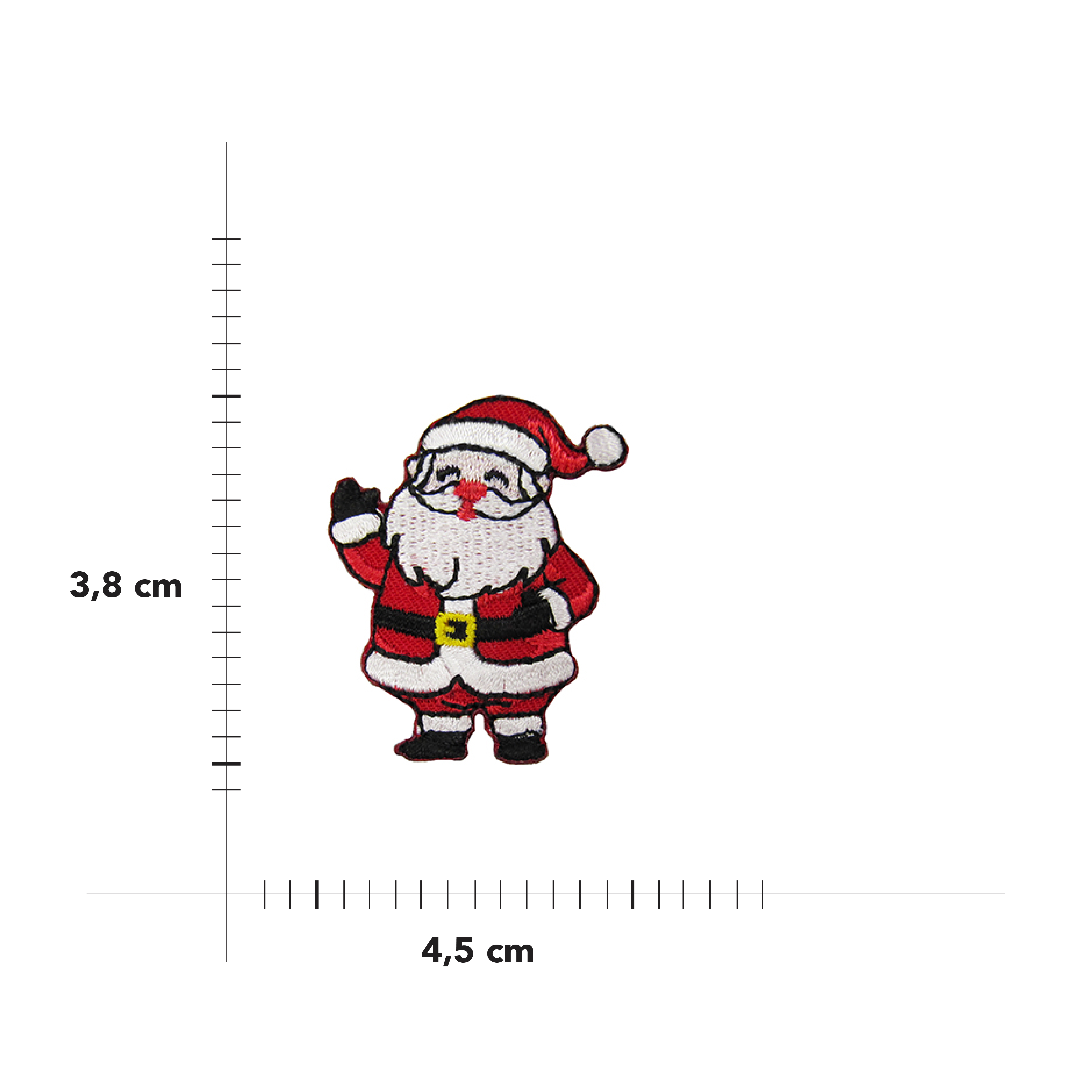 Applicazione Termoadesiva Natalizia Santa Claus Image