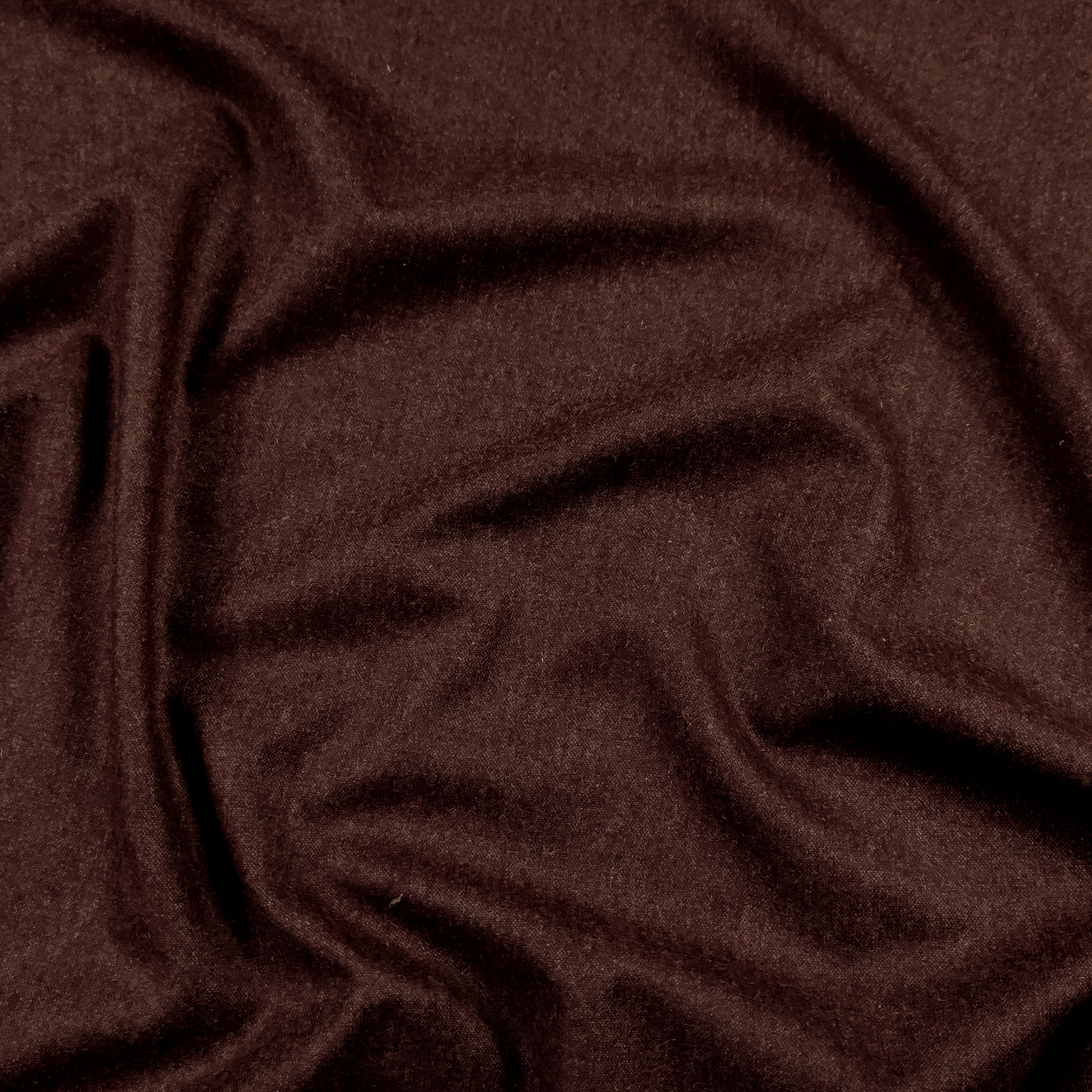 Tessuto Puro Cotone Tinta Unita Melange Bordeaux