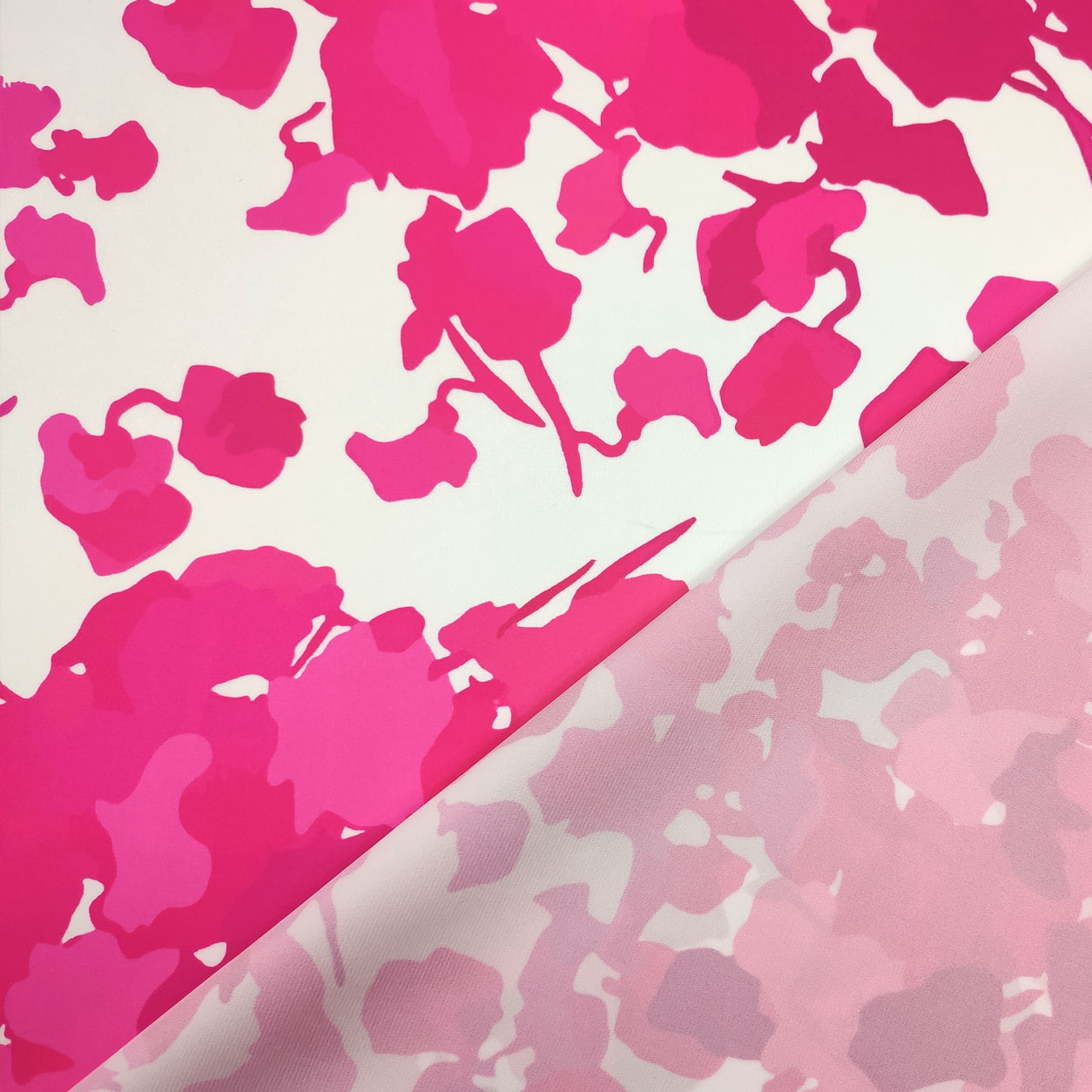 Rasetto alta moda fiori astratti magenta