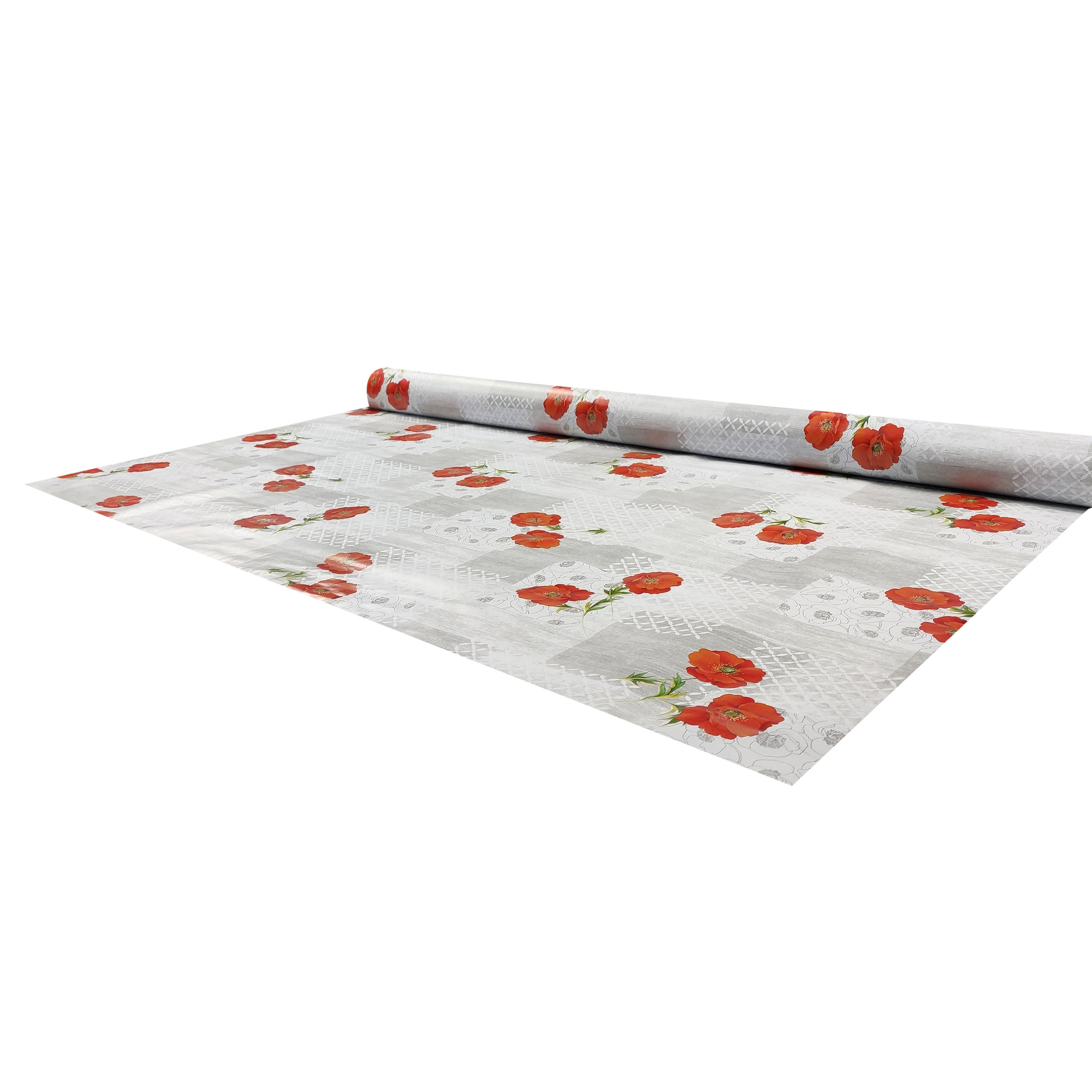 Tessuto per Tovaglia Cerata Papaveri Patchwork