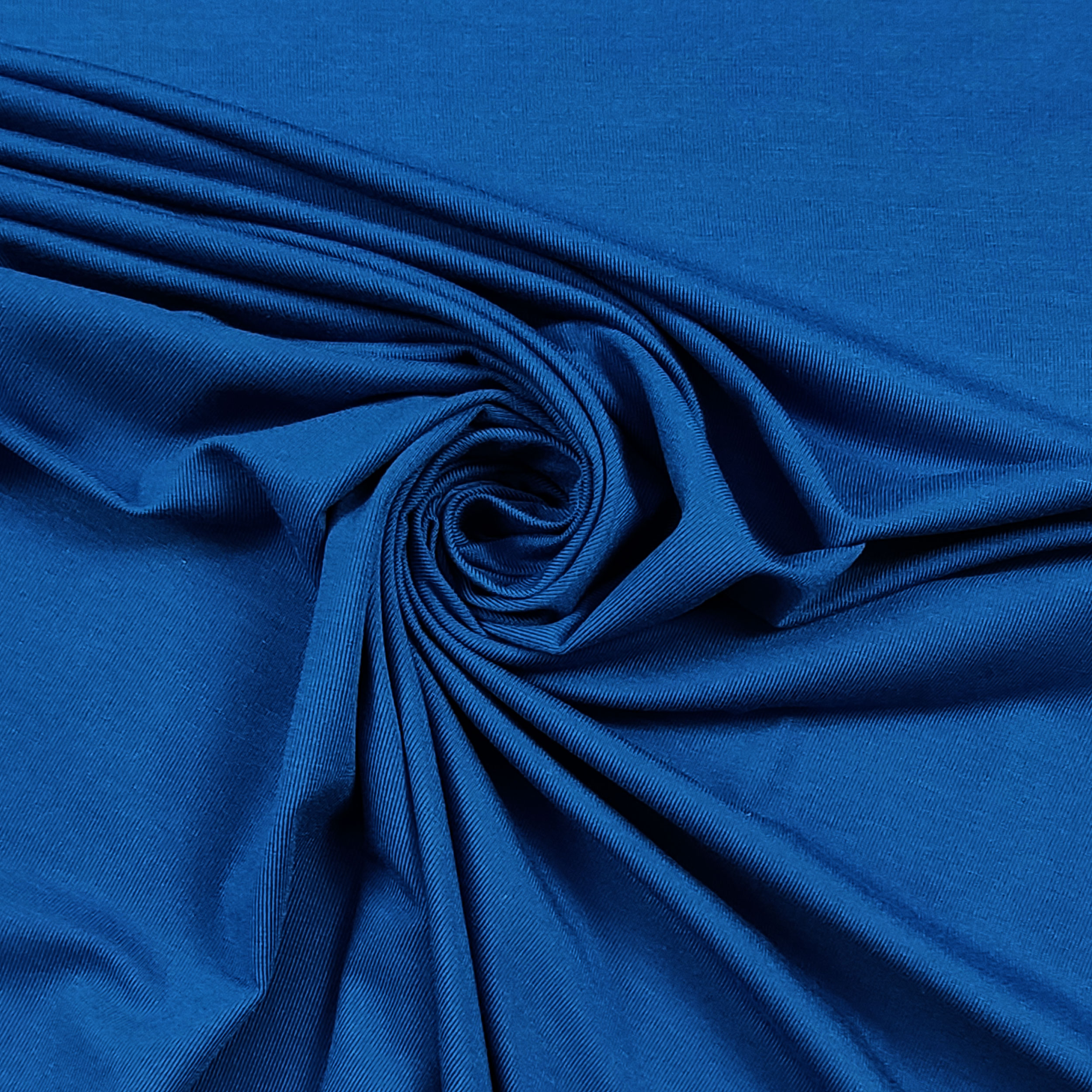 Jersey Tinta Unita Blu Elettrico