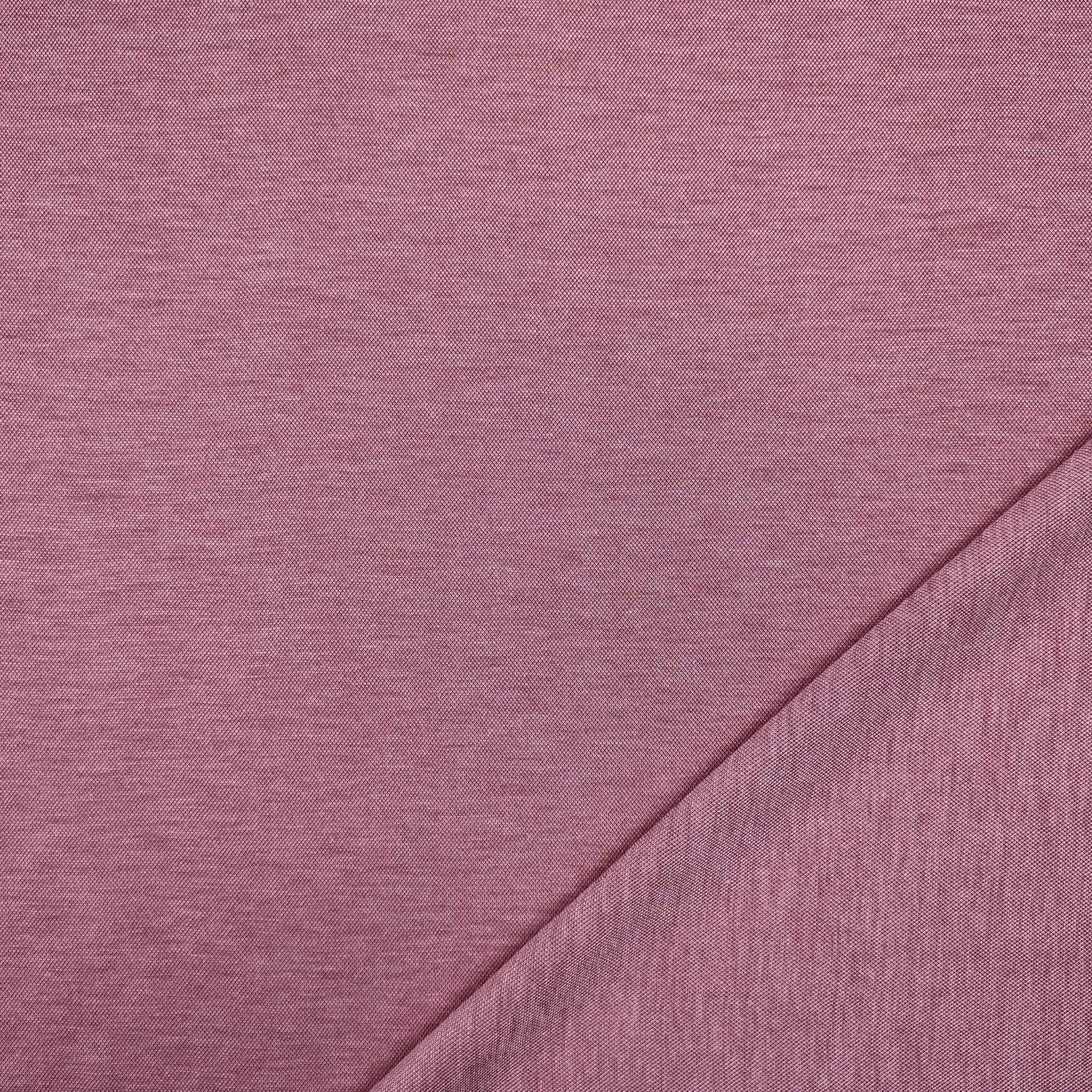 Tessuto jersey di viscosa linen rosa melange