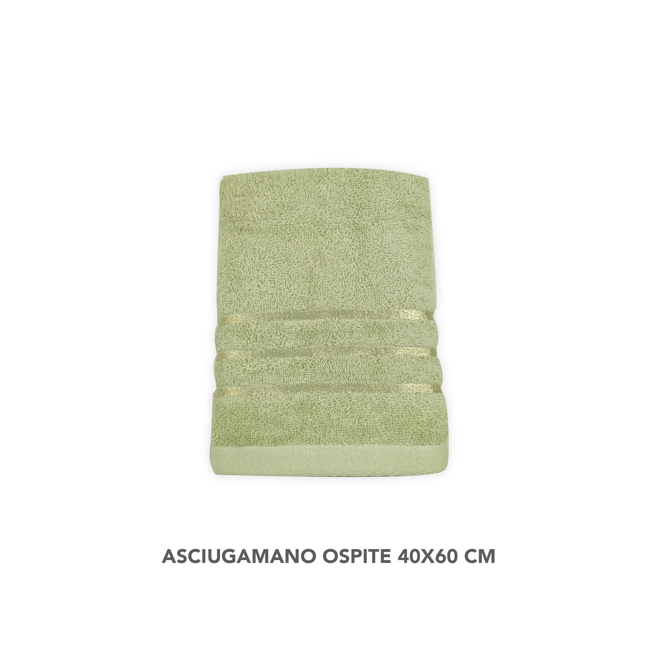 Set Asciugamani Bagno Viso e Ospite Verdino Image