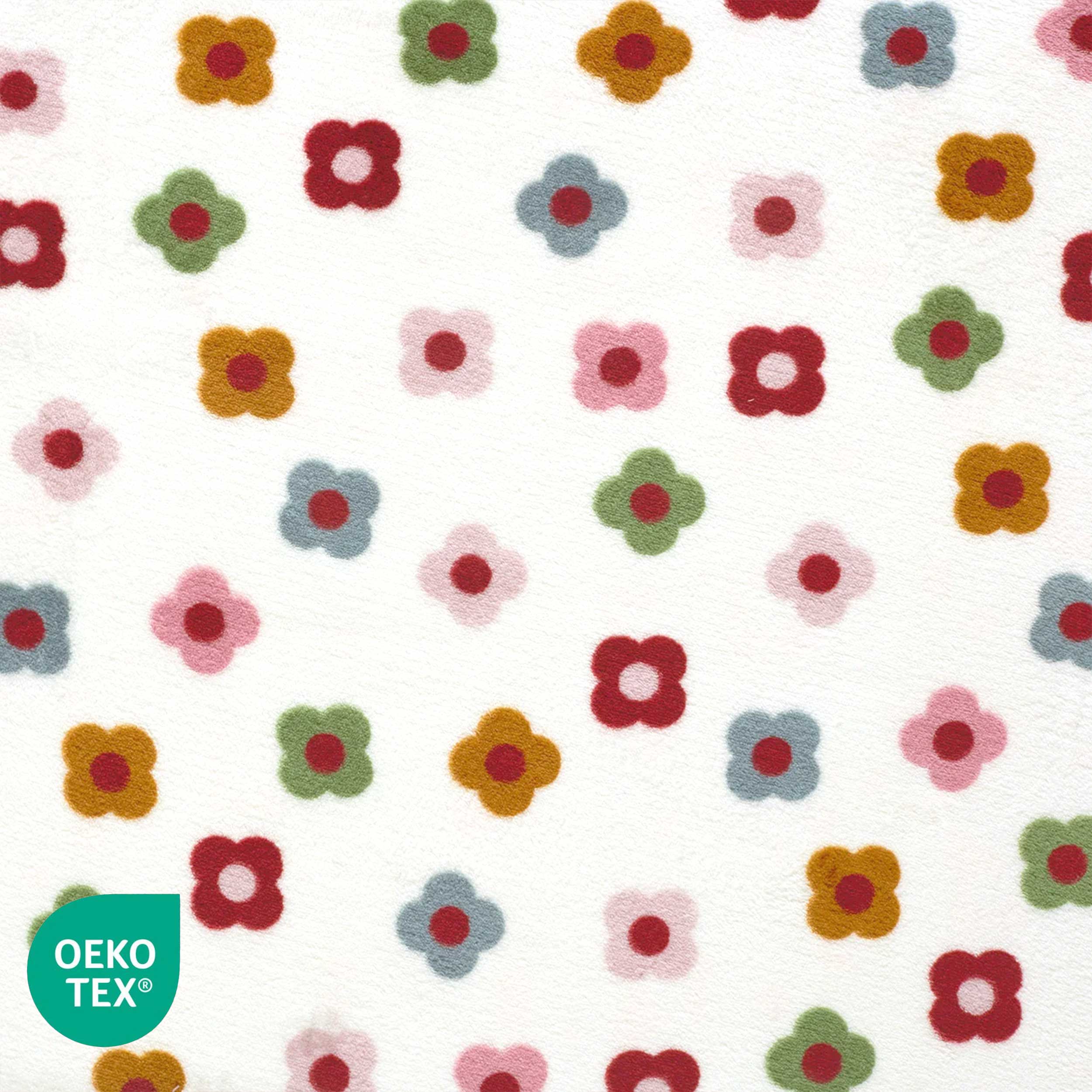 Pile Mano Cachemire Fiori Colorati Sfondo Bianco Image