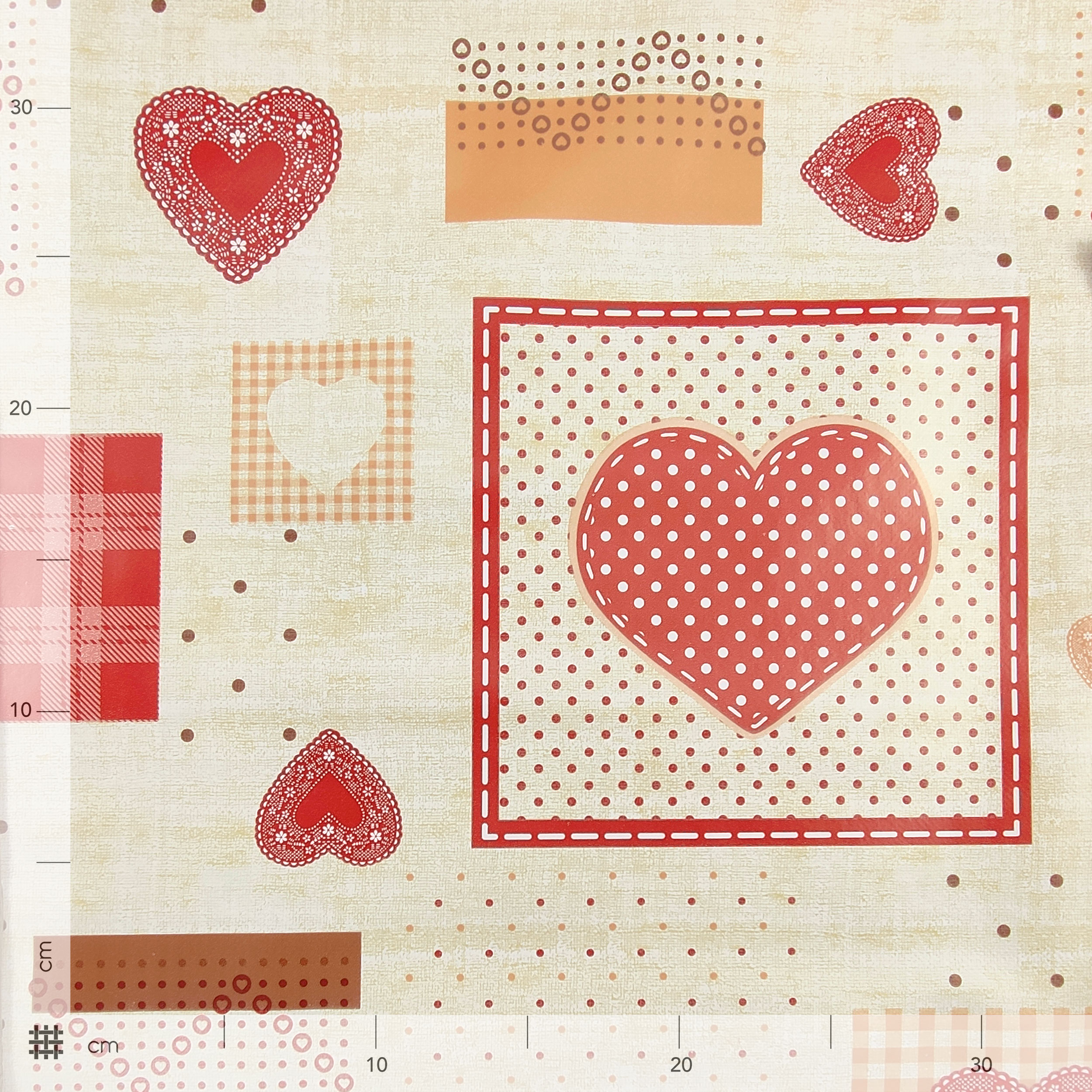 Tessuto per Tovaglia Cerata Shabby Love