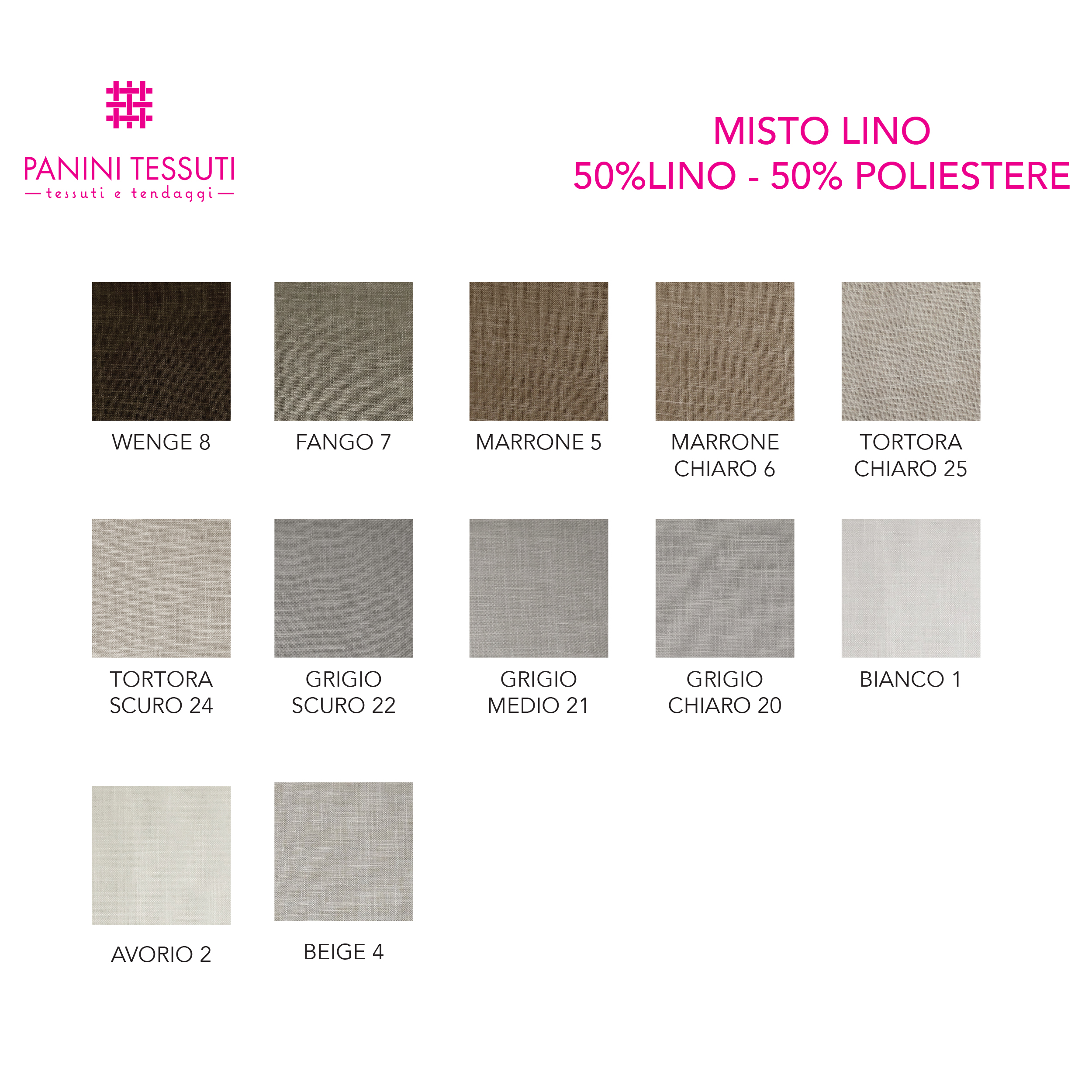 Tabella Colore misto lino