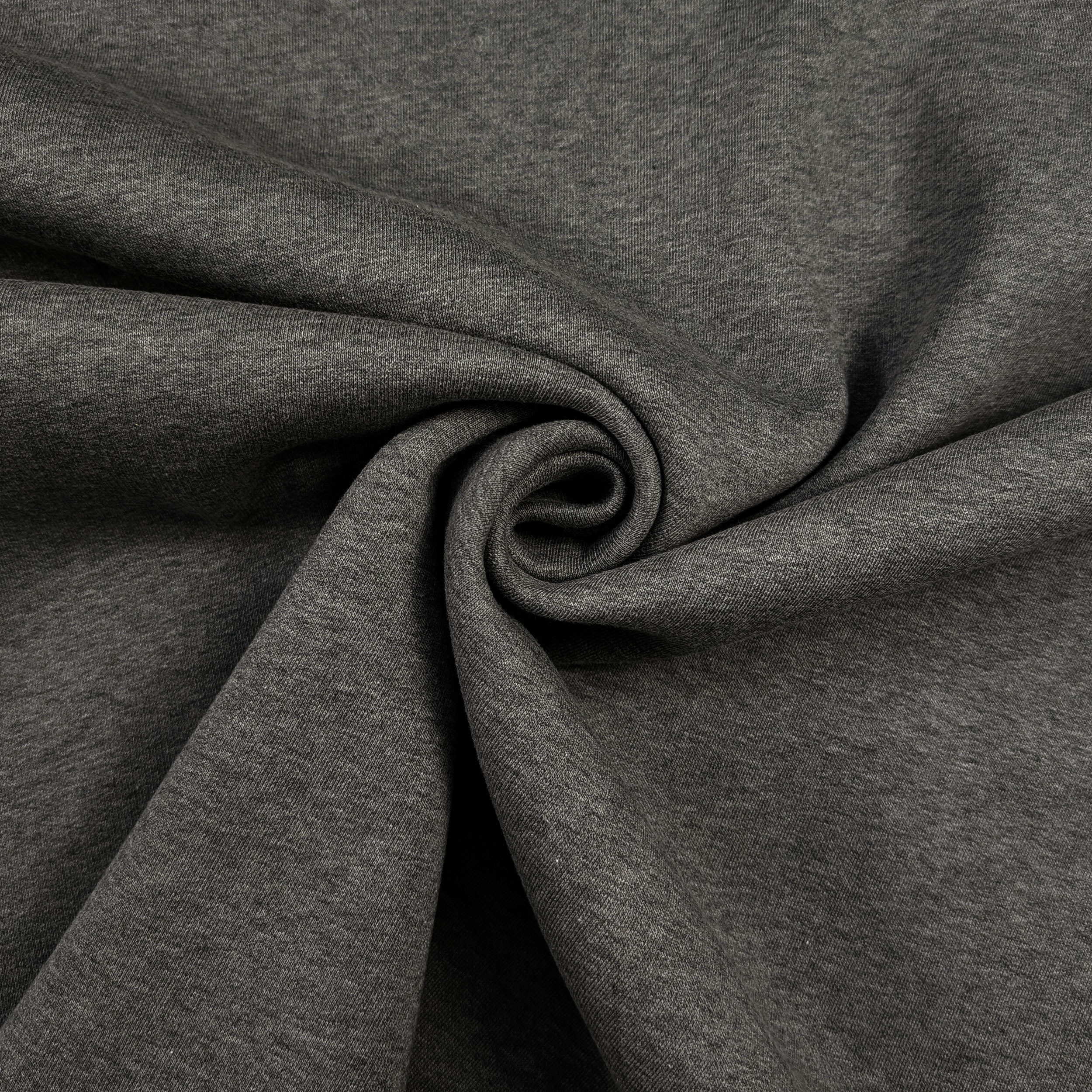 Felpa Cotone Invernale Grigio Scuro Melange Image