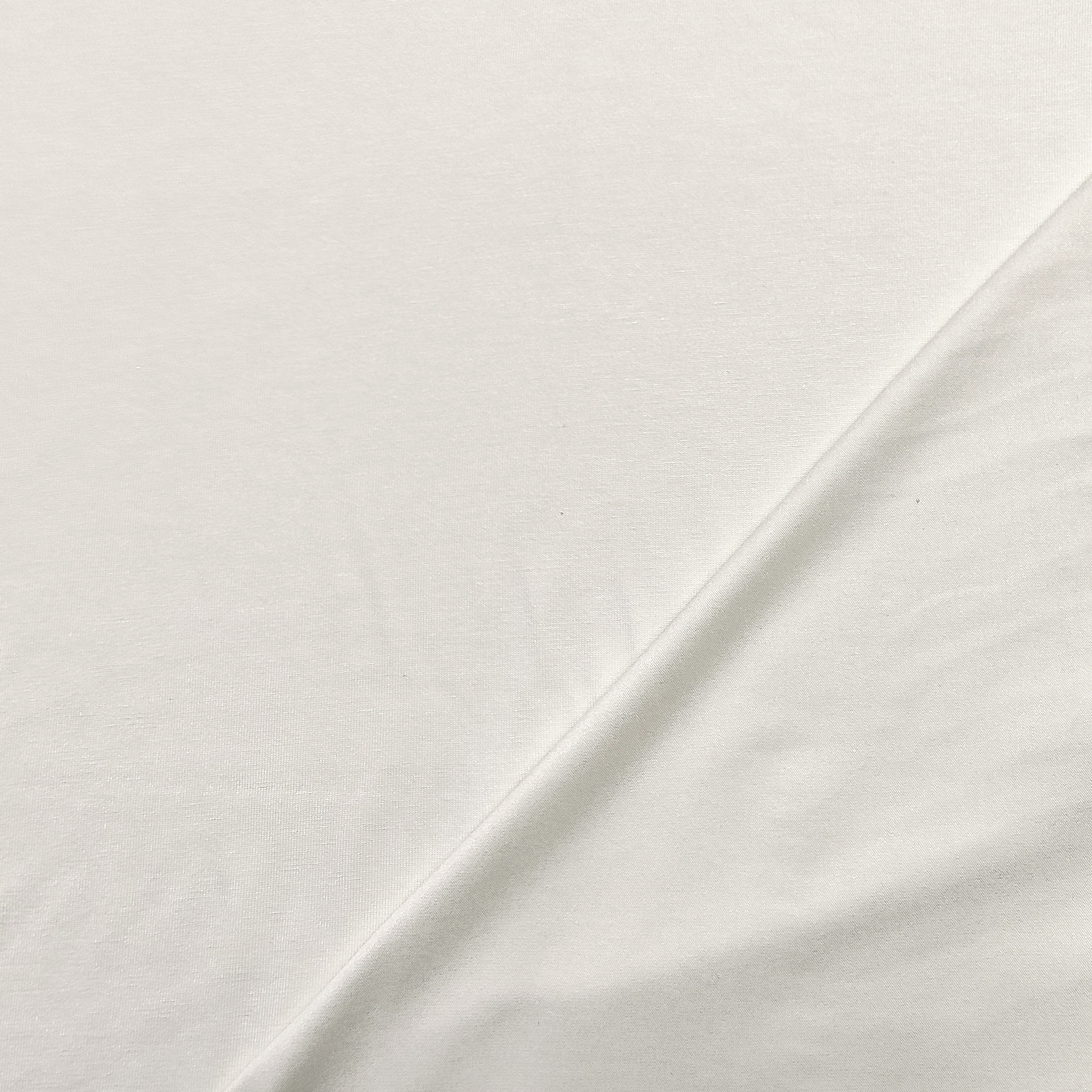 Ritaglio Jersey di Viscosa Tinta Unita Bianco Naturale 65x155 cm Image