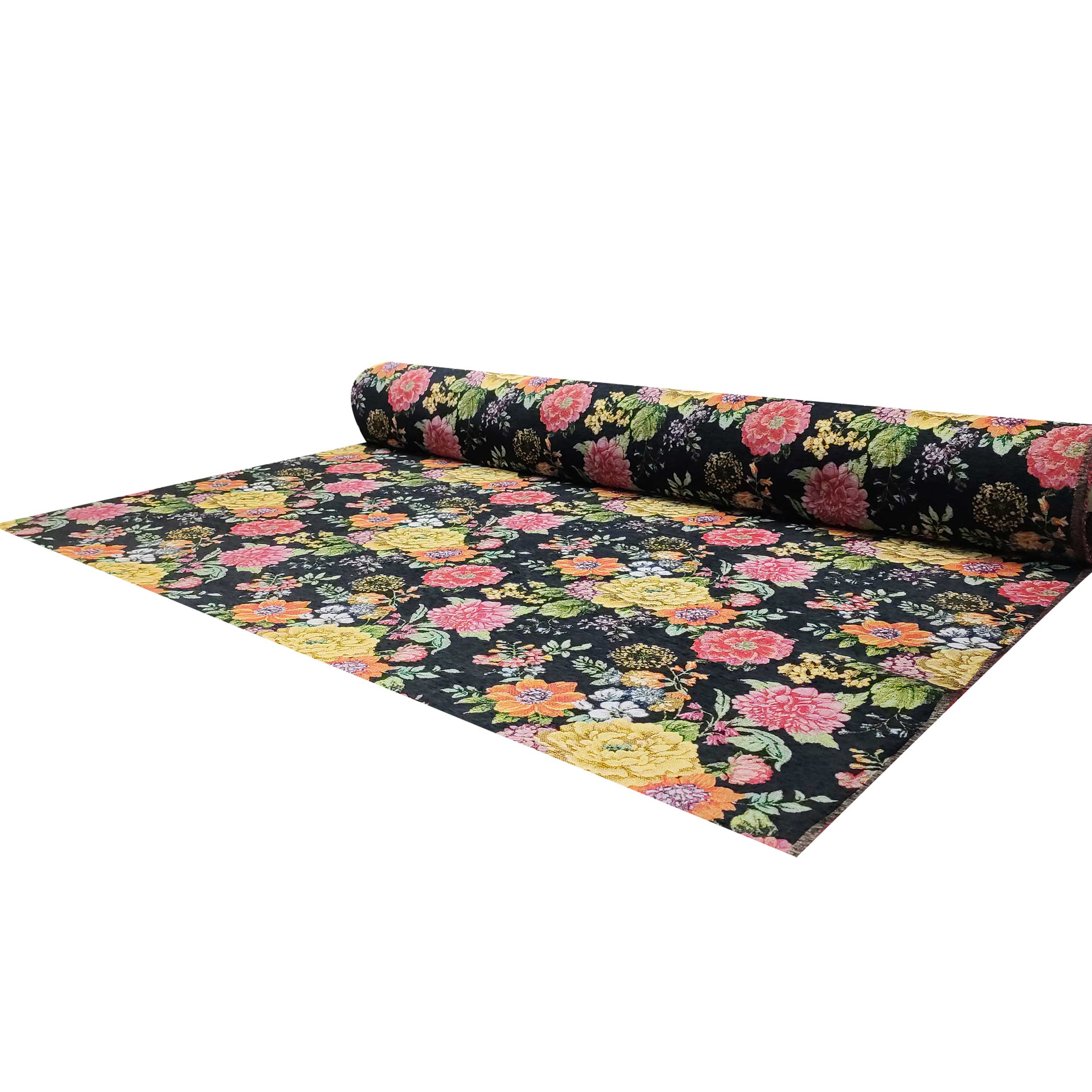 Gobelin Jacquard Cinigliato Sfondo Nero