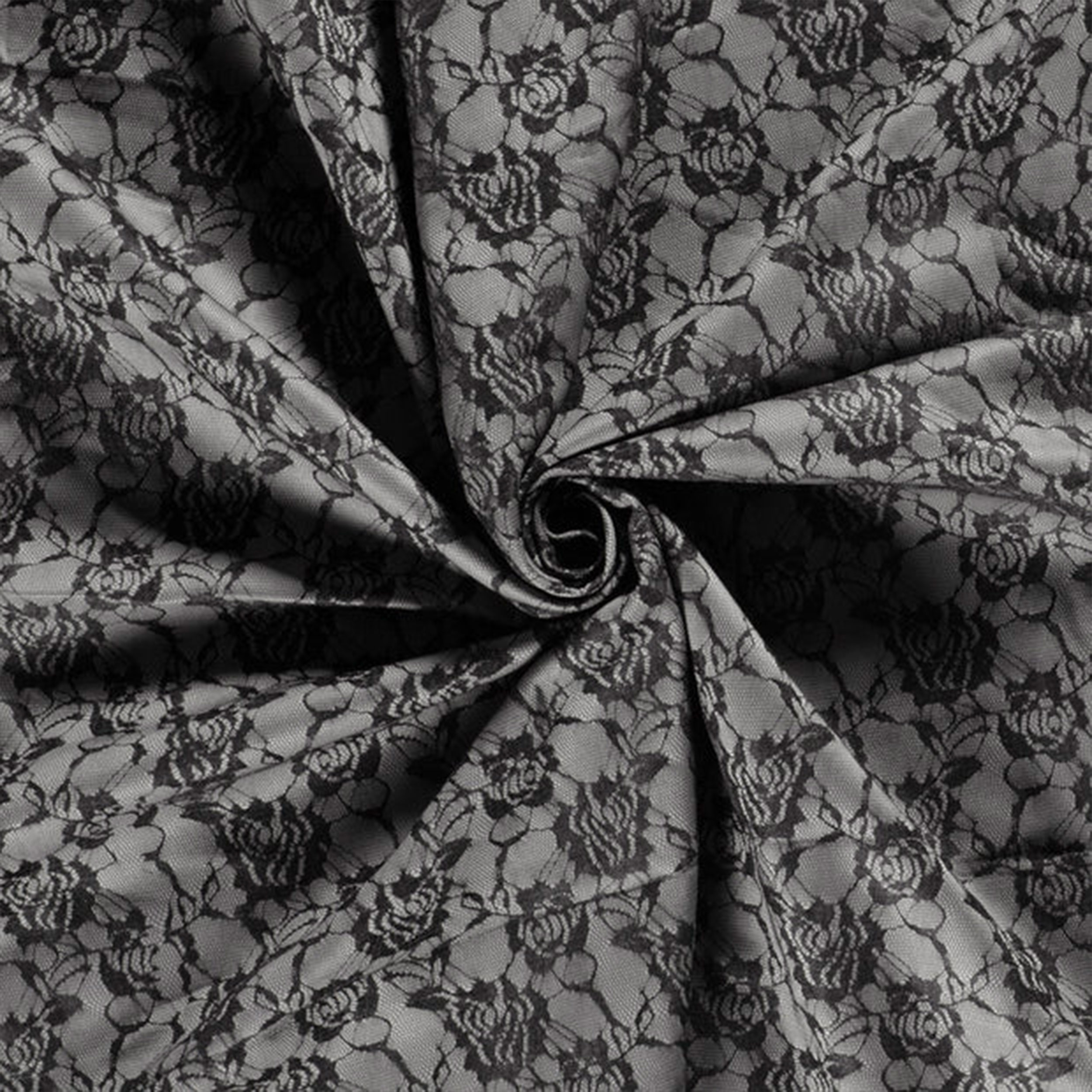 Punto Milano Grigio Fantasia Pizzo Nero