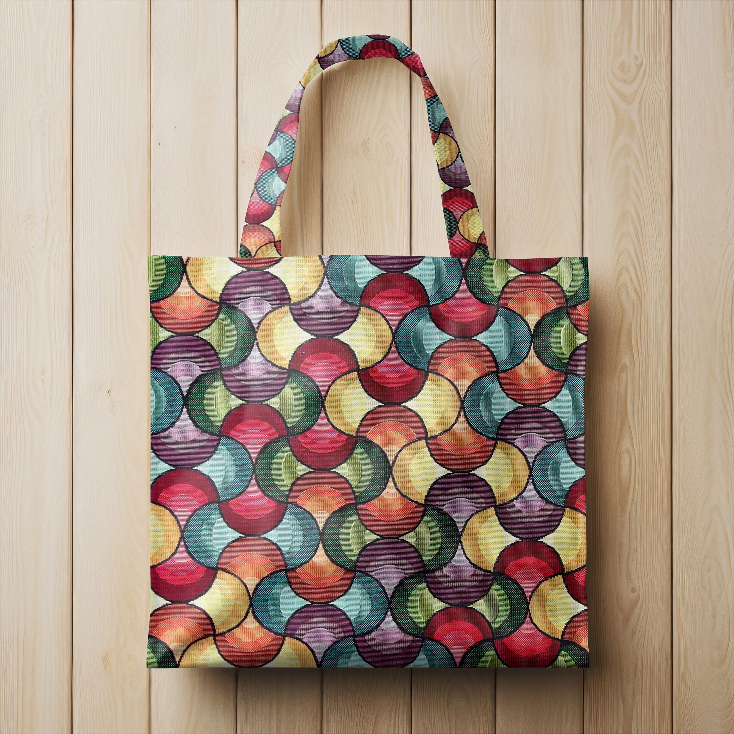 Gobelin Fantasia Geometrie Optical Colorato