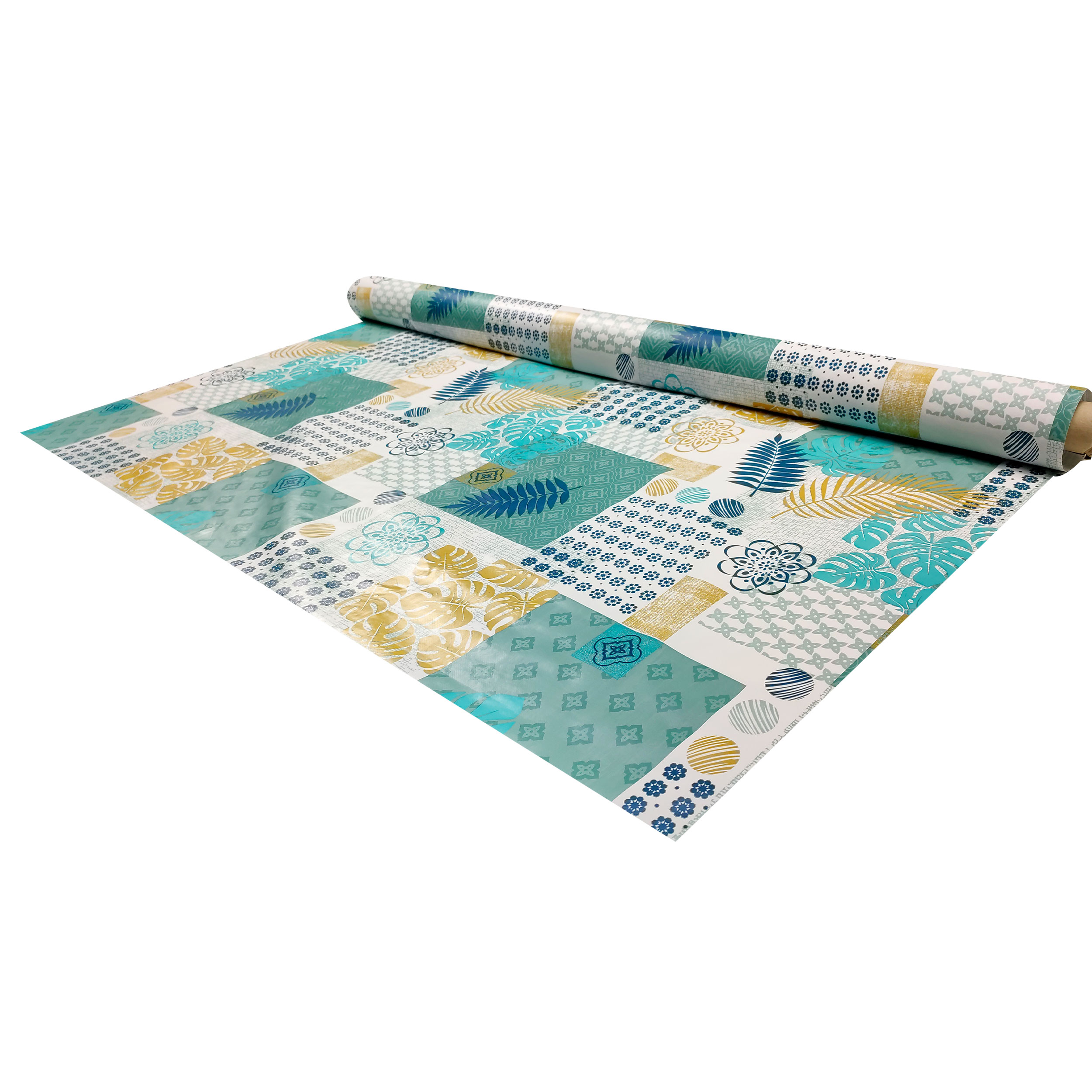 Tessuto Tovaglia Plastificata Patchwork Estivo Image