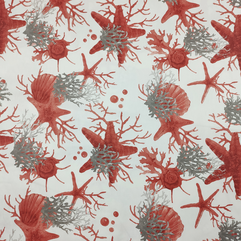 Tessuto-Panama-Coralli-Stelle-Marine-Rosse