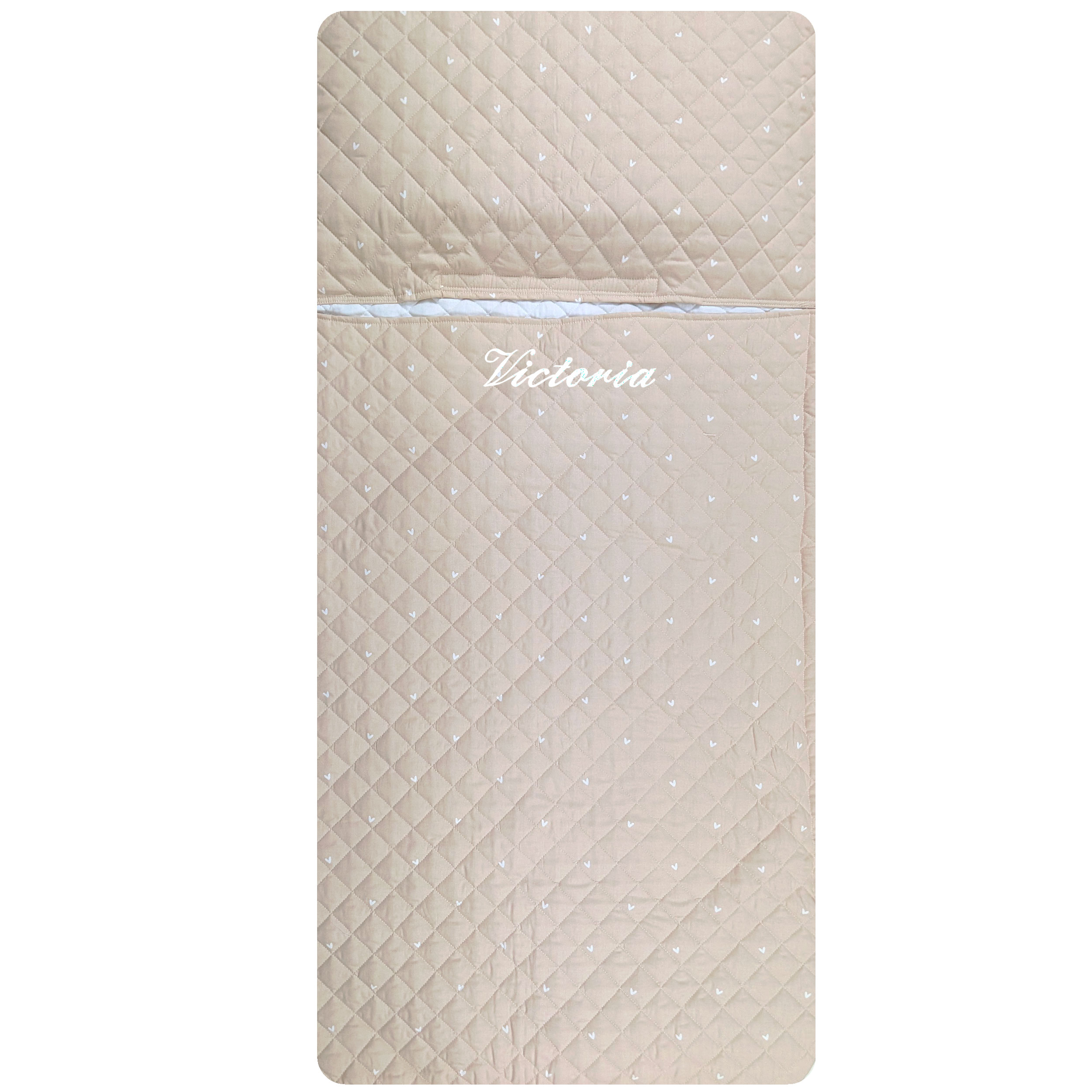 Sacco Nanna Cuoricini Sfondo Beige Image