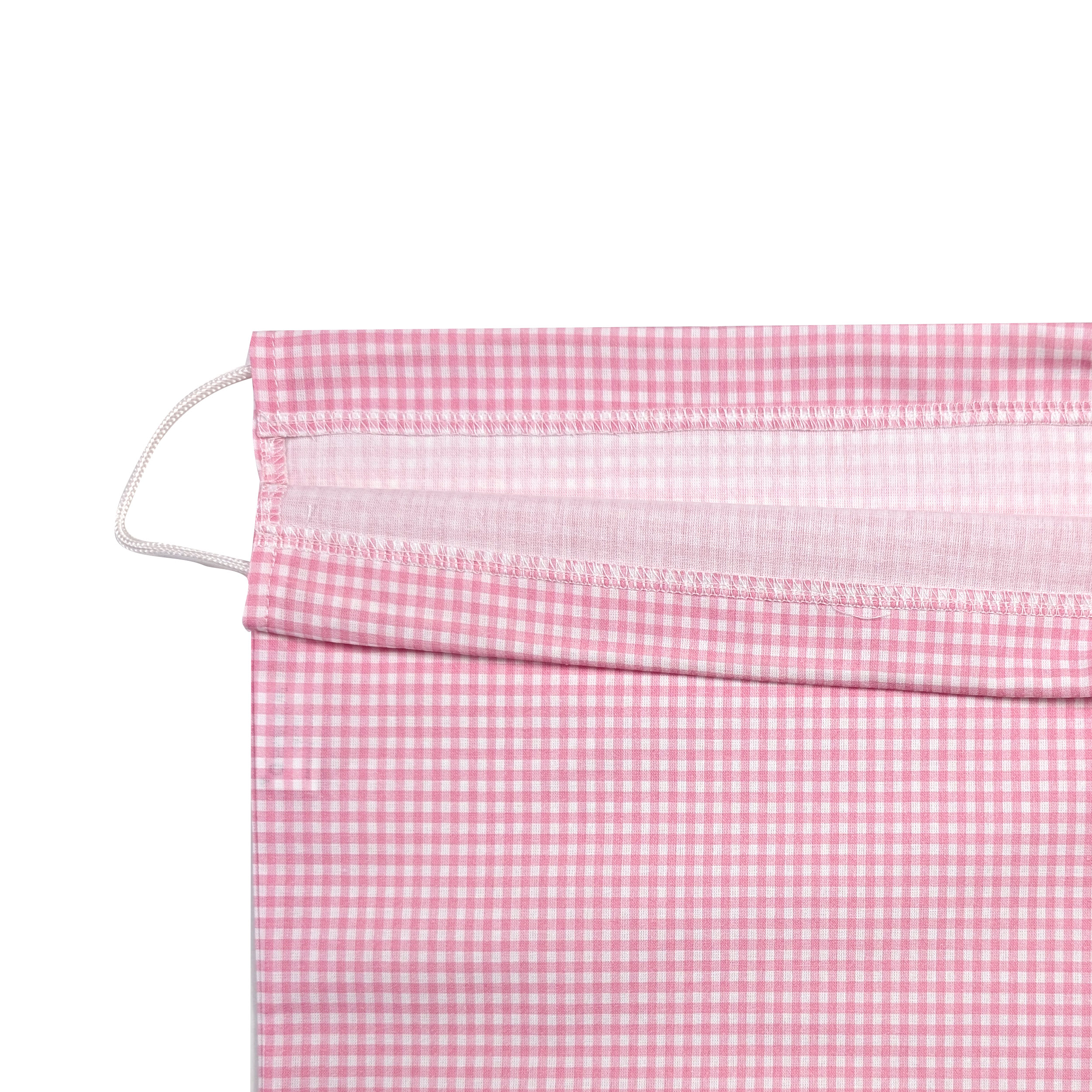 Sacchetto per il Cambio Asilo Quadretti Rosa Image