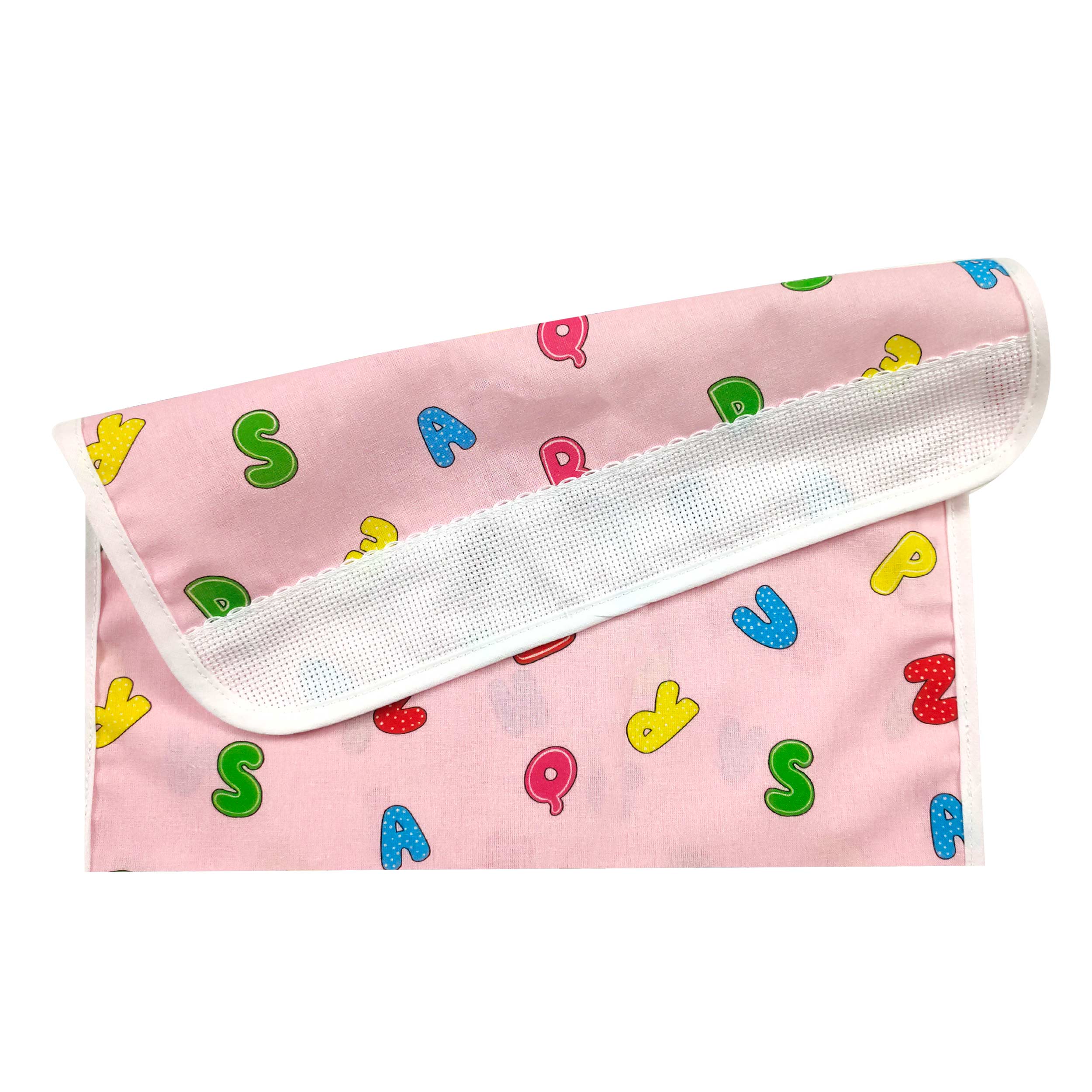 Coordinato Asilo Alfabeto Sfondo Rosa