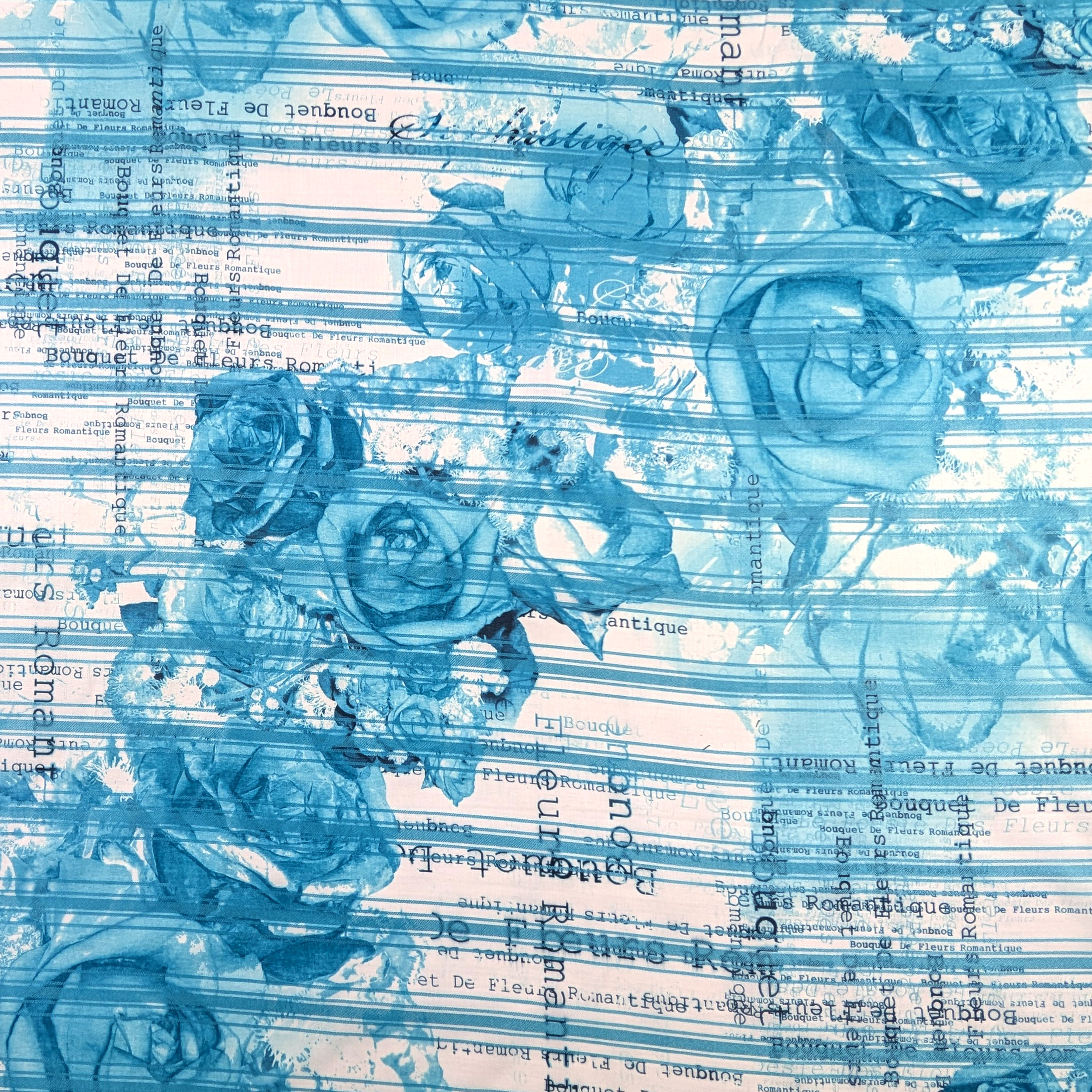 Viscosa Leggera Scritte Azzurre Image