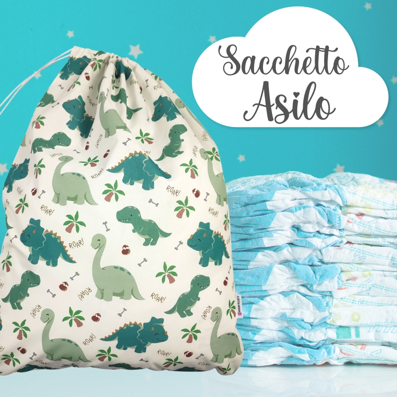 sacchetti asilo porta cambio panini tessuti