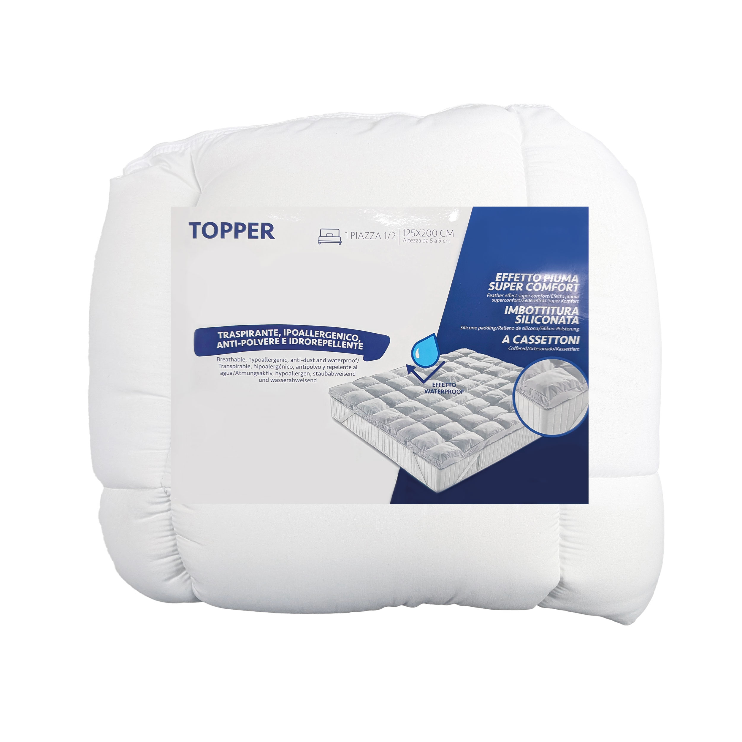 topper letto una piazza e mezza