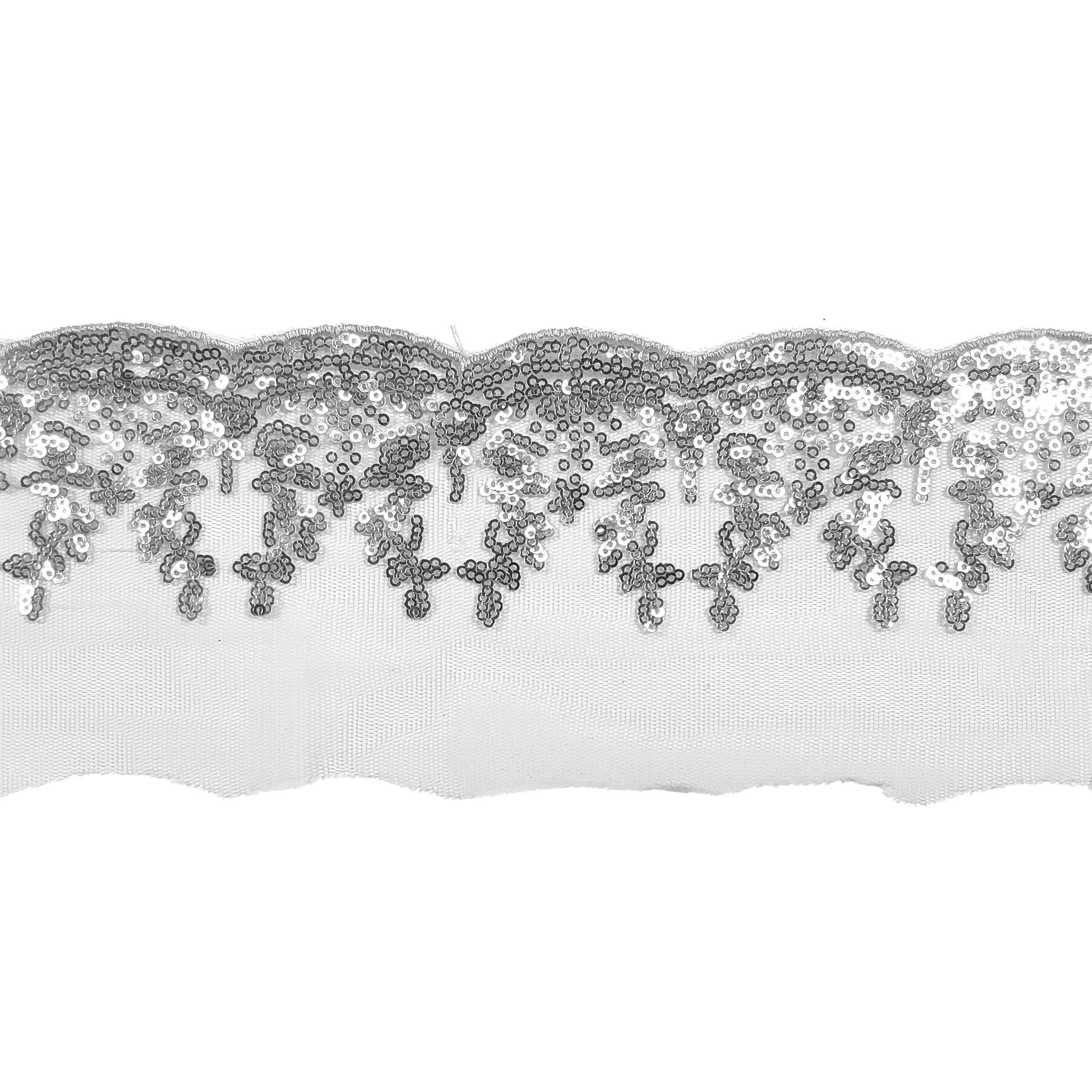 Passamaneria Tulle con Paillettes  2