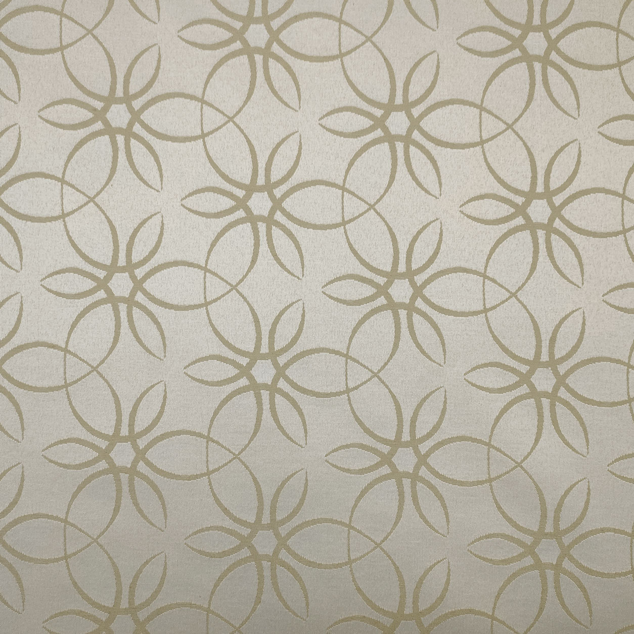 Tessuto Broccato Floreale Beige 