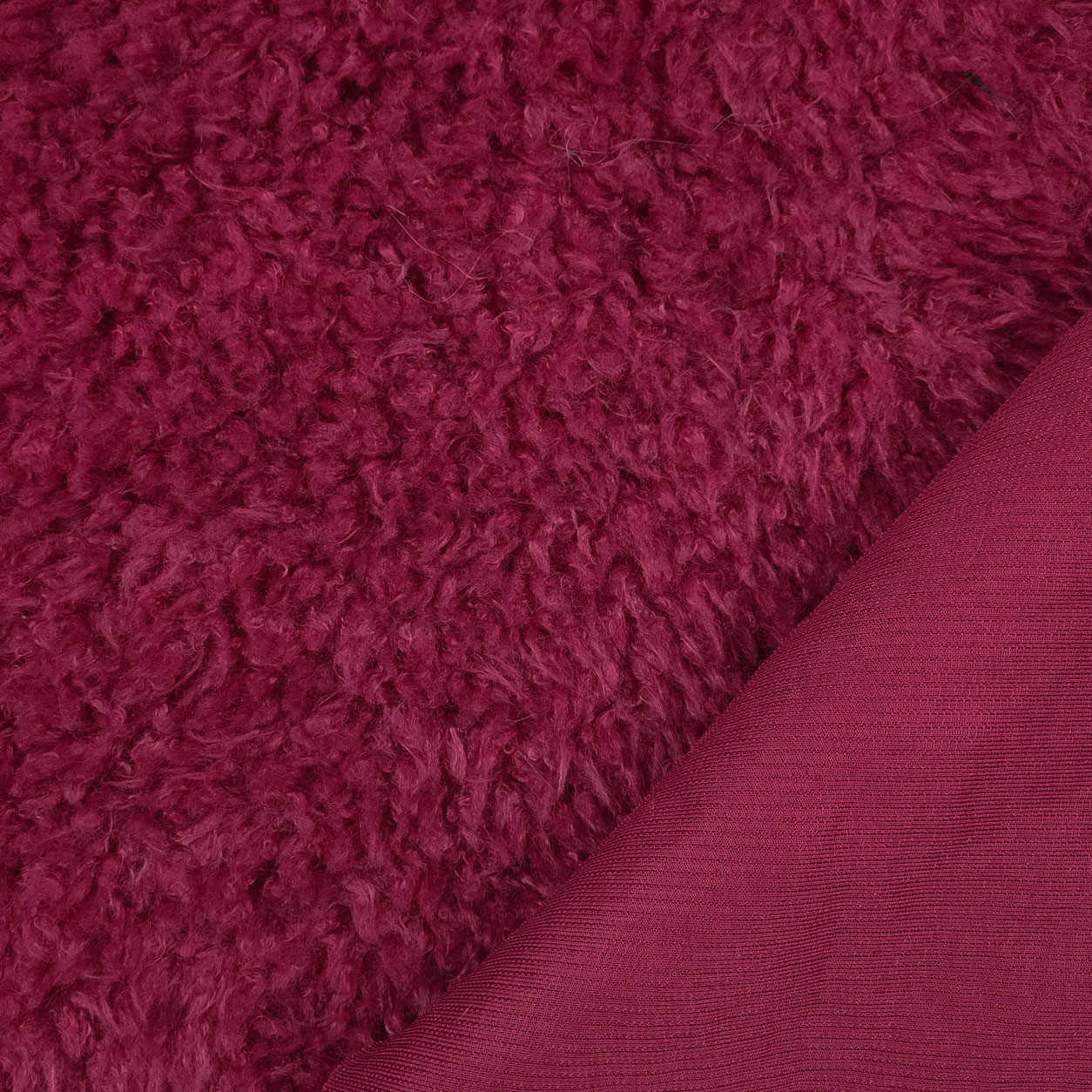 Tessuto Pelo Mosso Fuxia