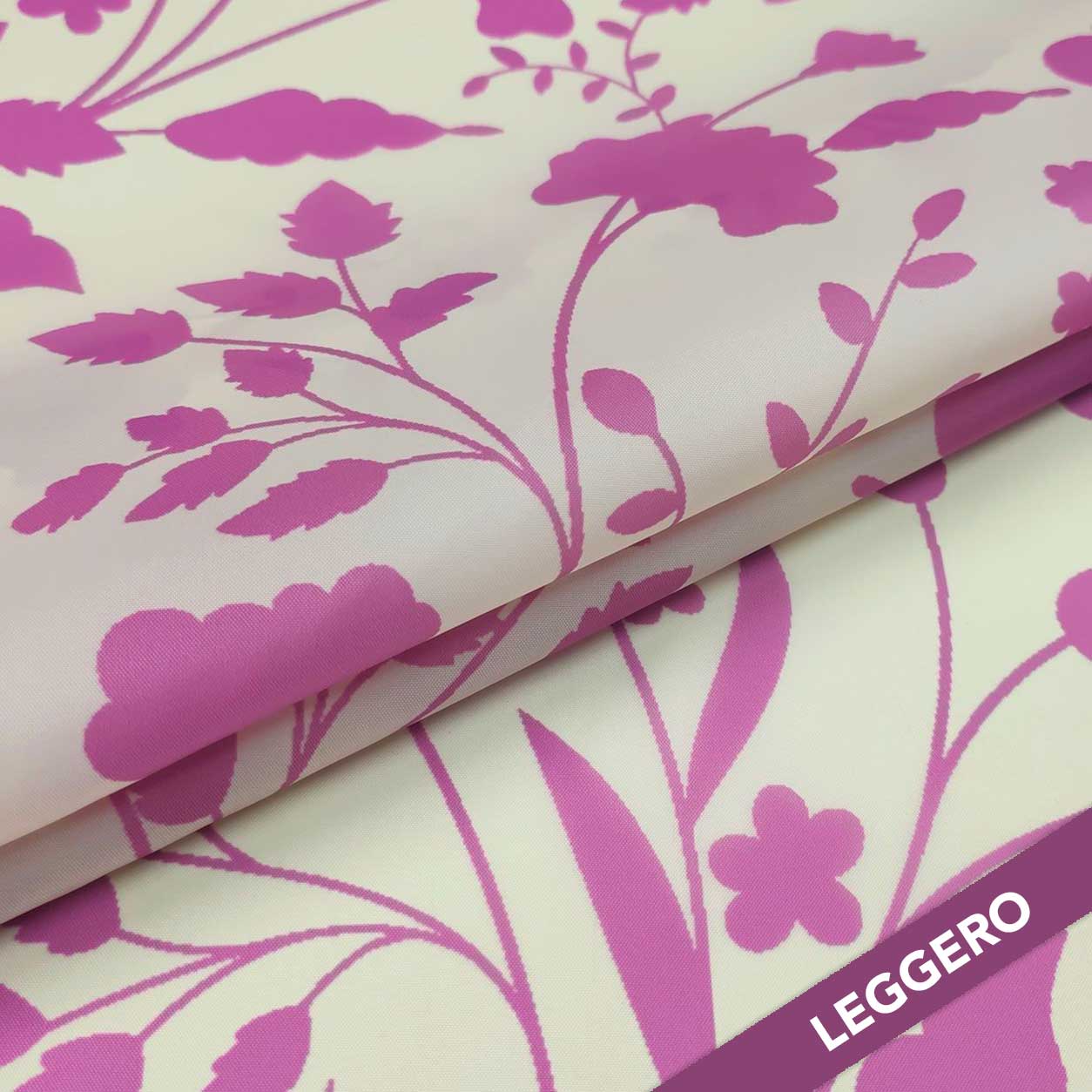 Tessuto Impermeabile Fantasia di Fiori Rosa  Image