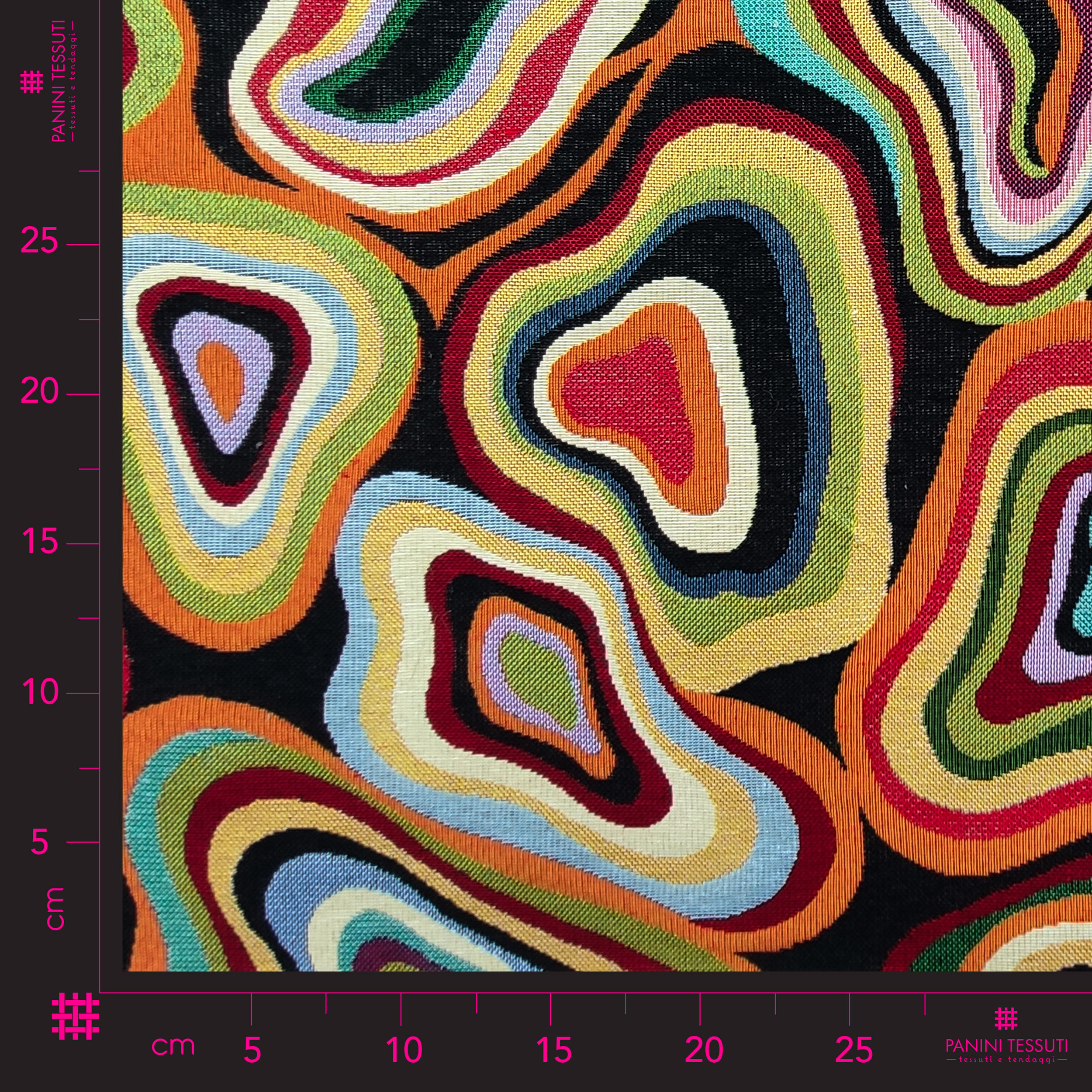 Tessuto Gobelin Fantasia Astratta Colorata