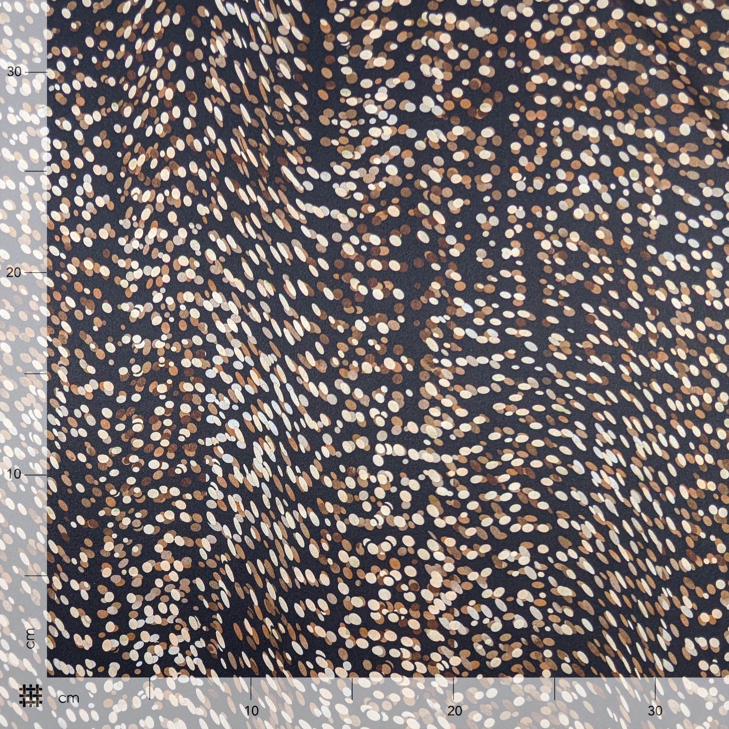 Raso Setato Alta Moda Pois Toni Beige Image