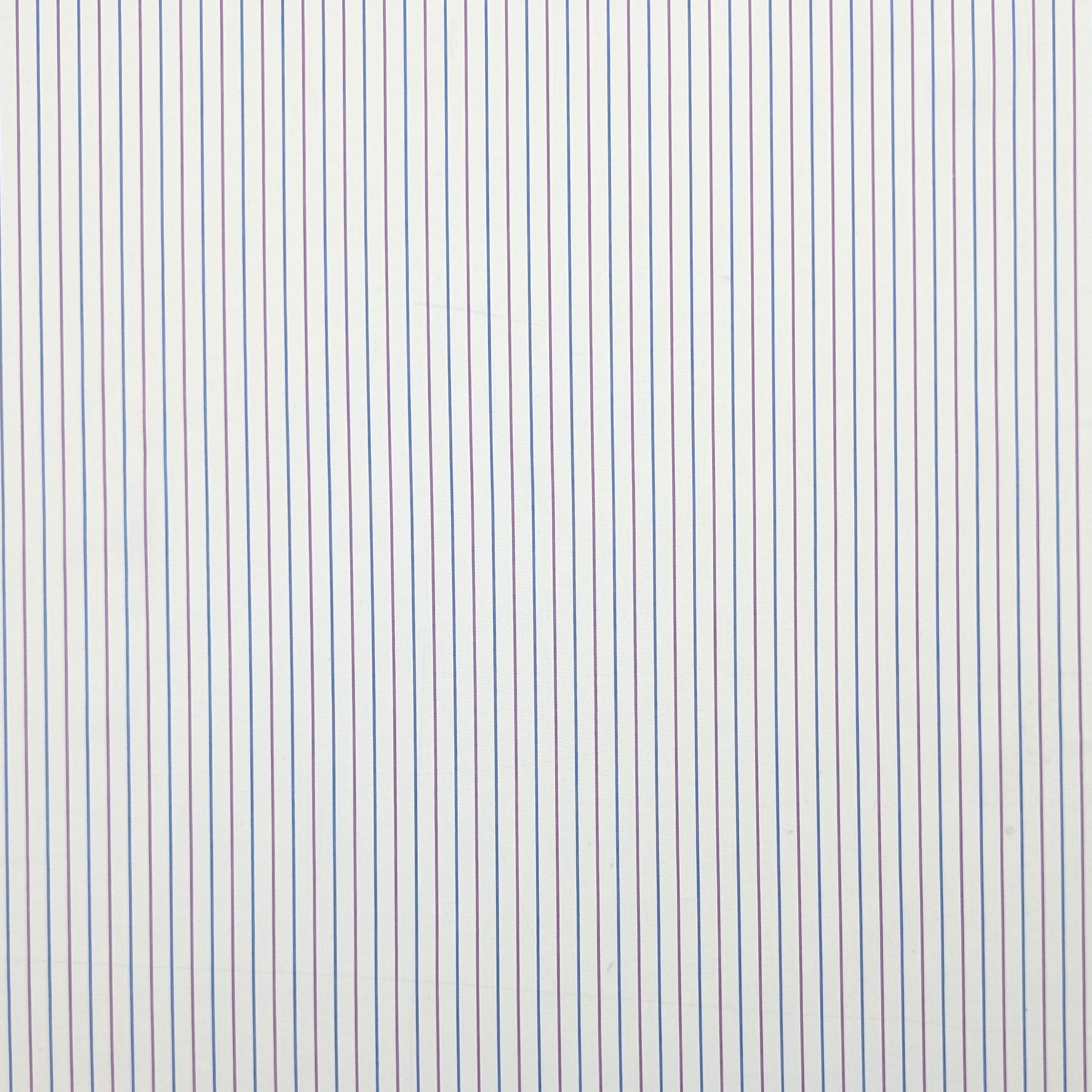 Cotone per Camiceria Righe Sottili Blu e Viola Image