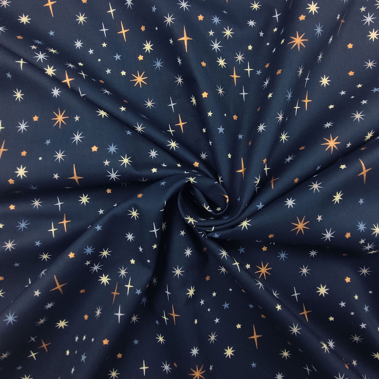 tessuto-in-cotone-shining-star-blu-scuro