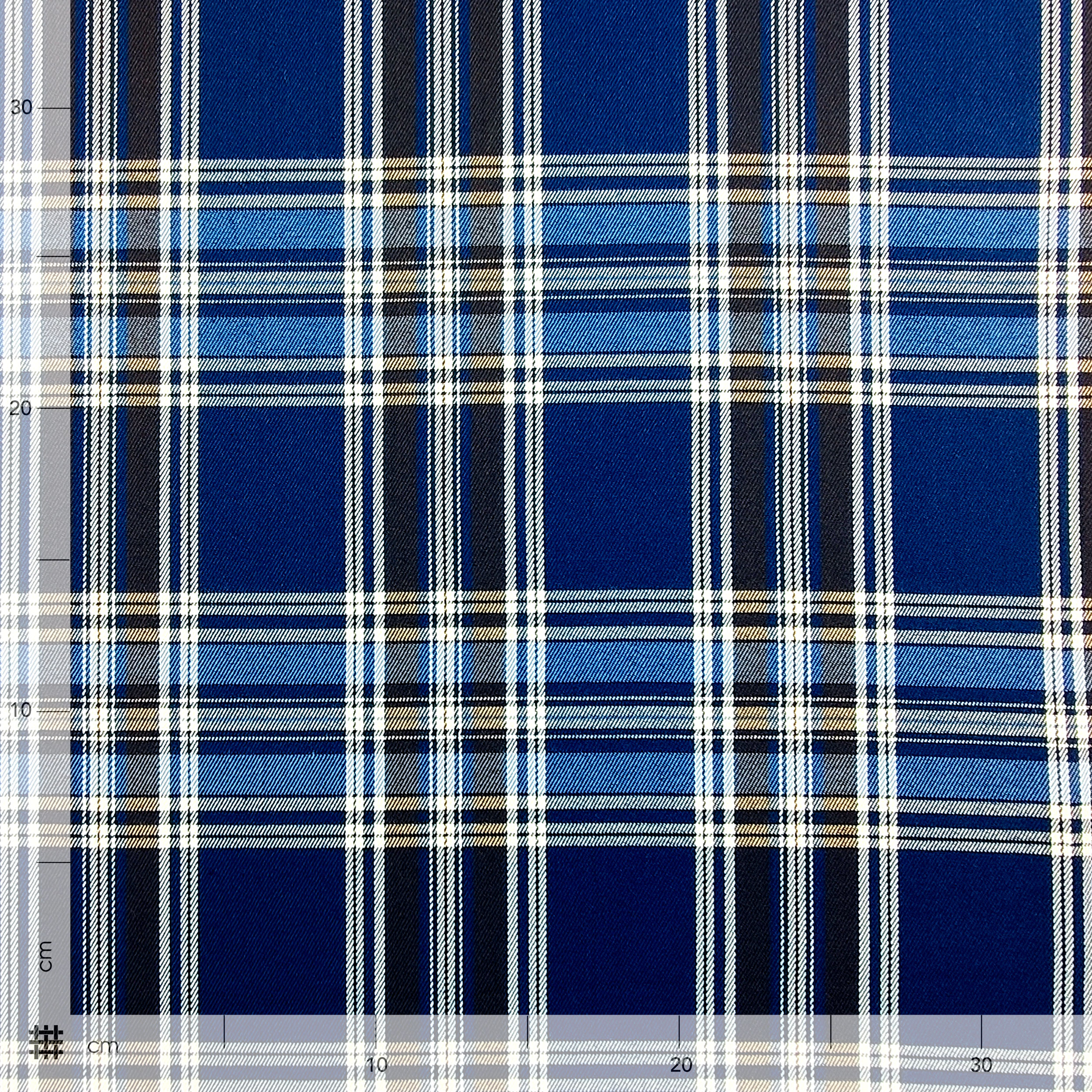 Tessuto Tartan Quadri Toni Celeste Image
