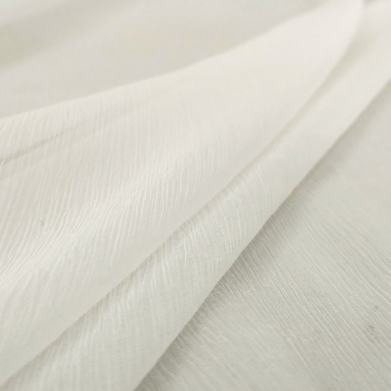 Tessuto chiffon bianco