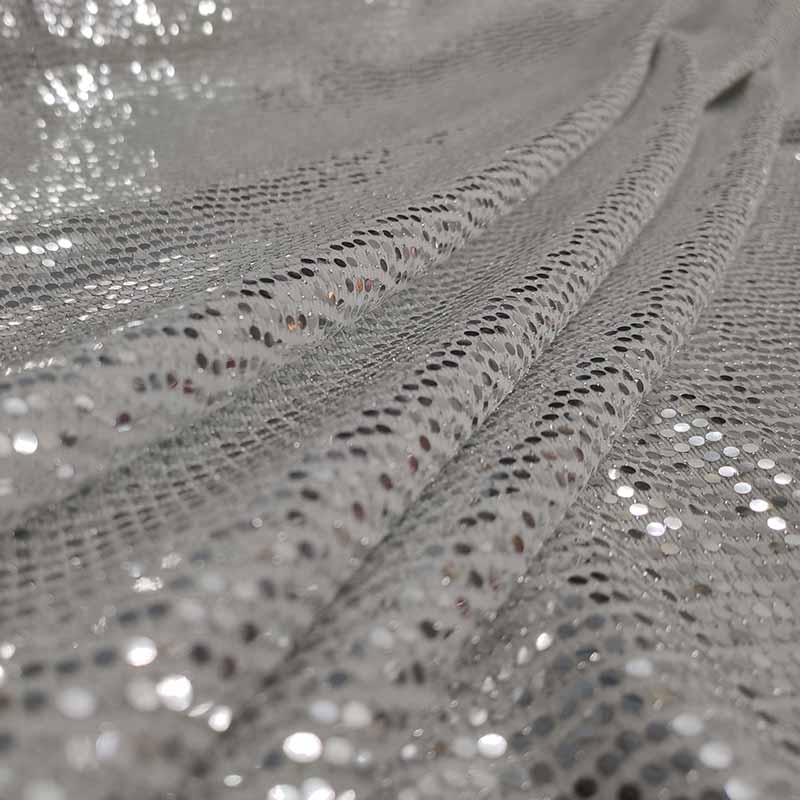 Fascia Elastica Con Glitter Argento Per Cucito E Fai Da Te - 5 Metri X 30 Mm, Ideale Per Abbigliamento, Biancheria, Costumi