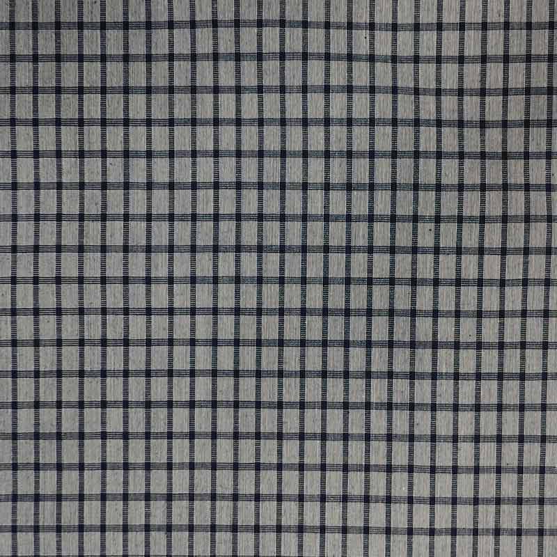 Tessuto per Camicie Quadretti Grigio e Blu