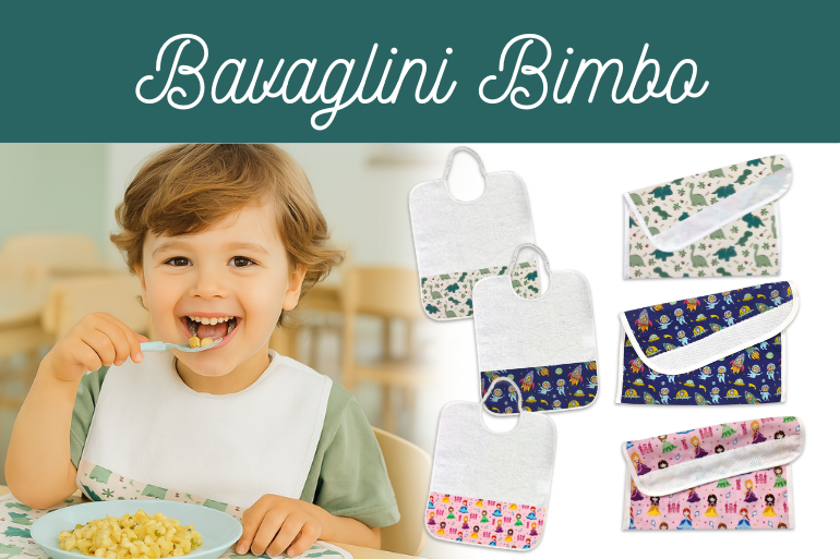 Bavaglini Neonato | Componi il Set Asilo Personalizzato